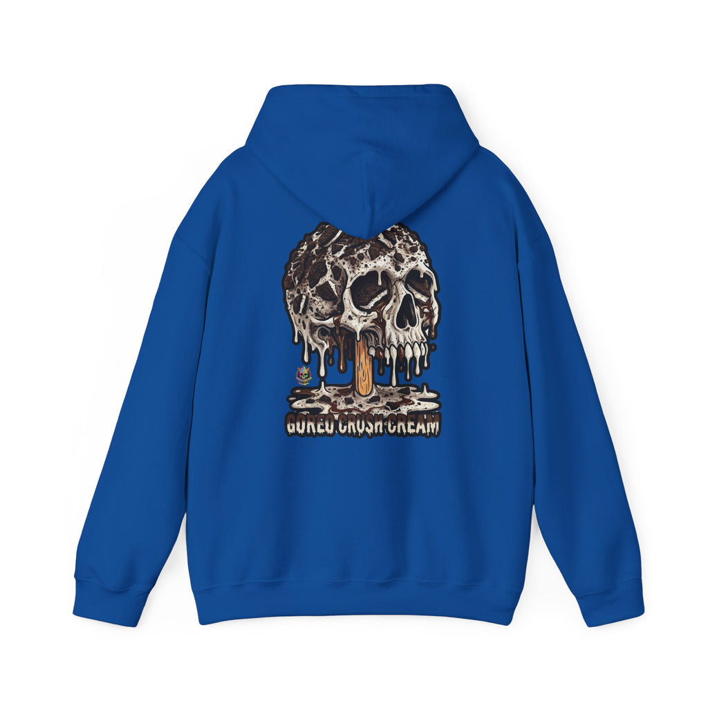 Skullcream-Goreo Crush Cream Hoodie | Dripping Skull Graphic