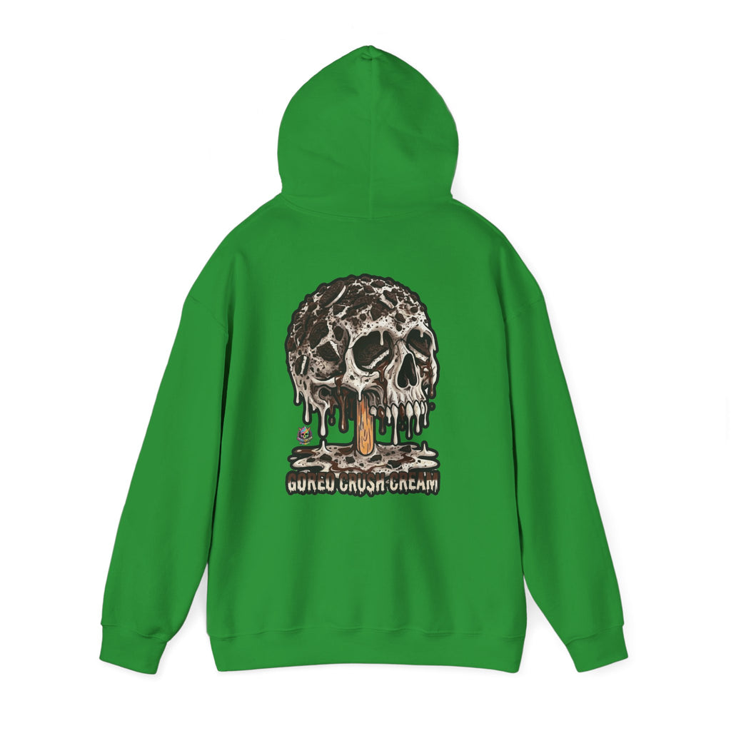 Skullcream-Goreo Crush Cream Hoodie | Dripping Skull Graphic