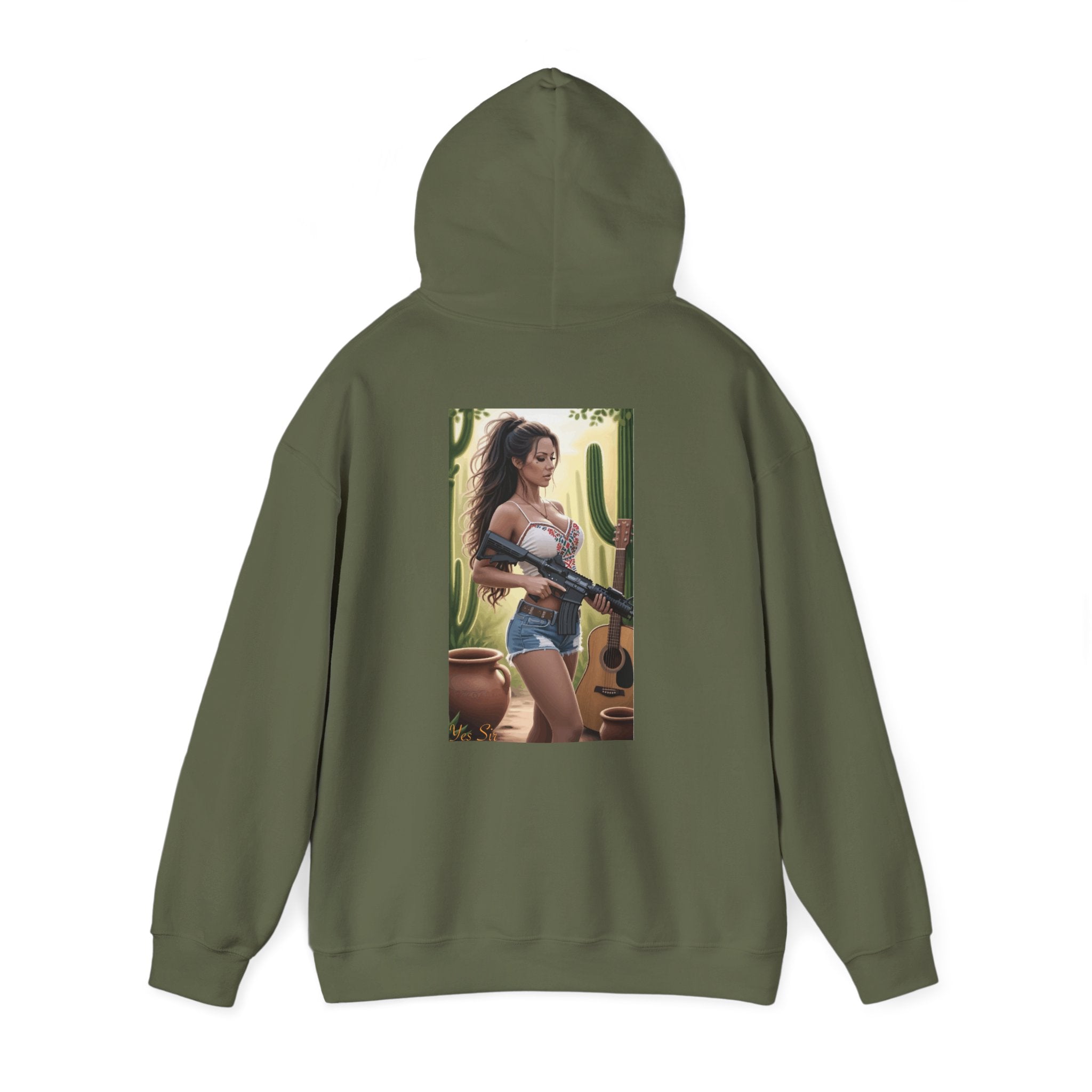 Nice Guitar- Yes Sir Hoodie | Parental Advisory  for the Bearded