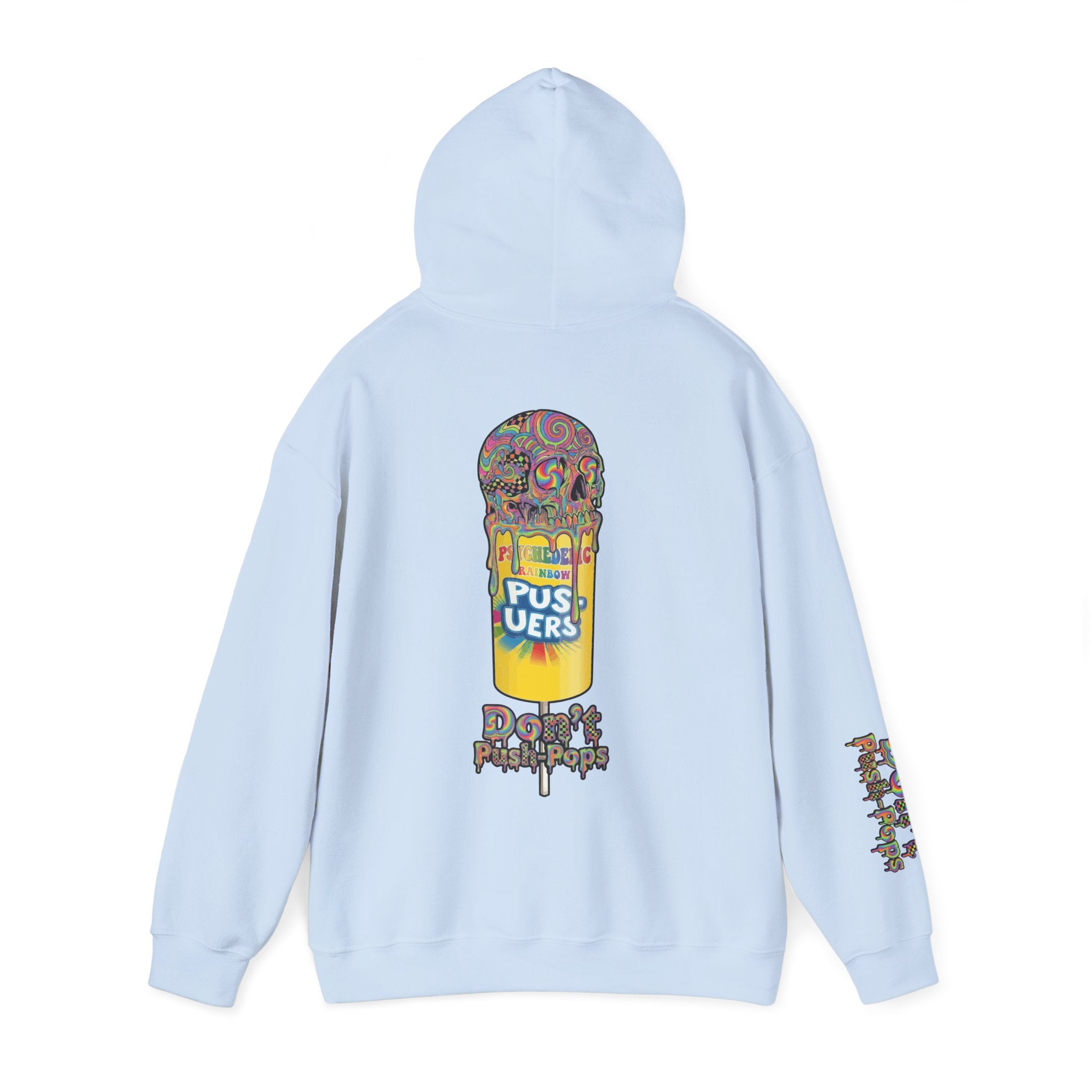 Skullcream-Don’t Push-Pops Hoodie | Dripping Skull Graphic