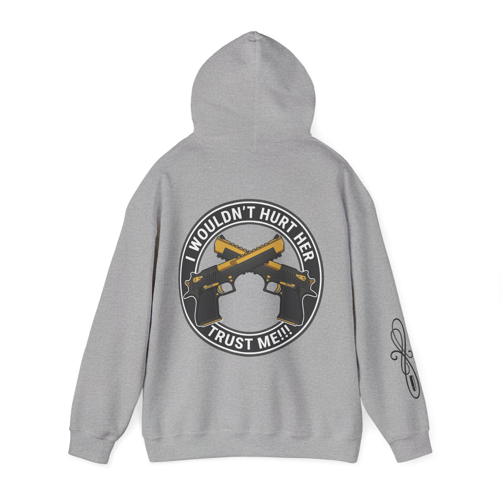 Protective Dad-Pistols Hoodie | Here’s Your Warning | Black Font