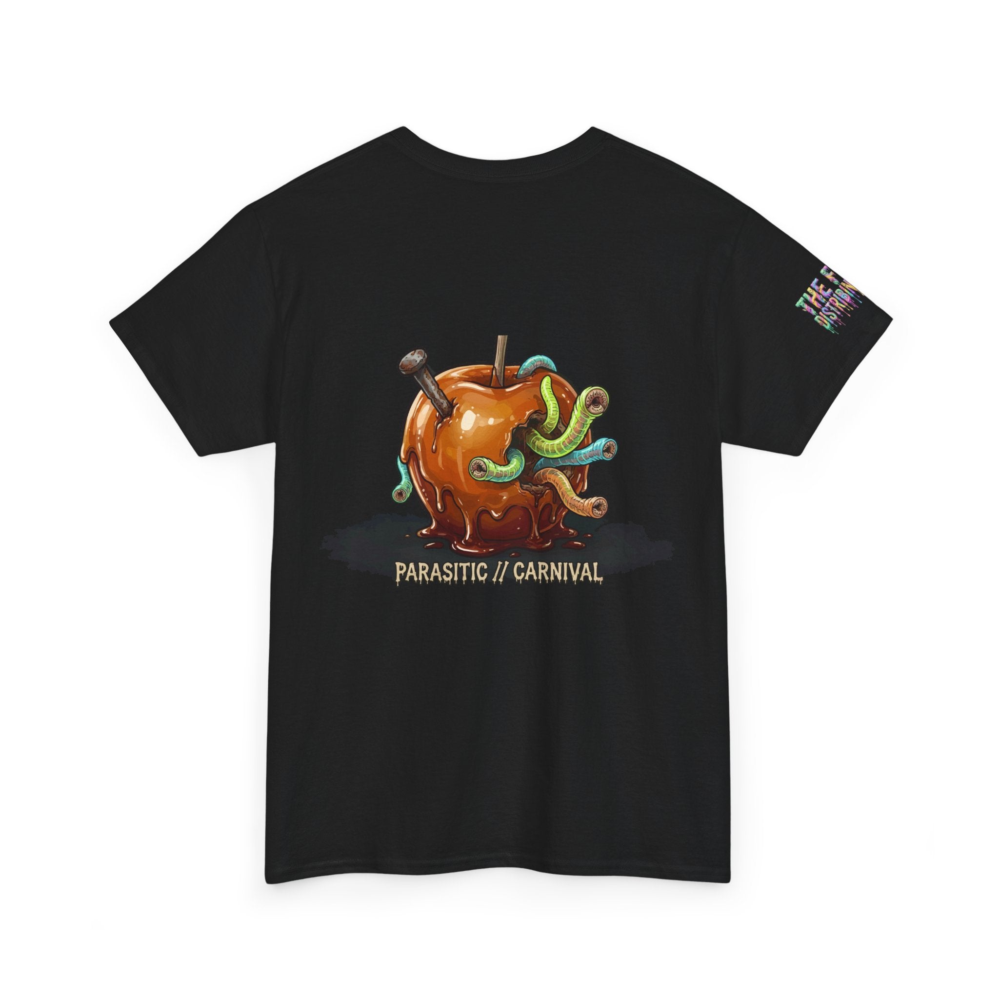 Skullcream Carnival Caramel Apple - Spooky Candy Apple Graphic T-Shirt