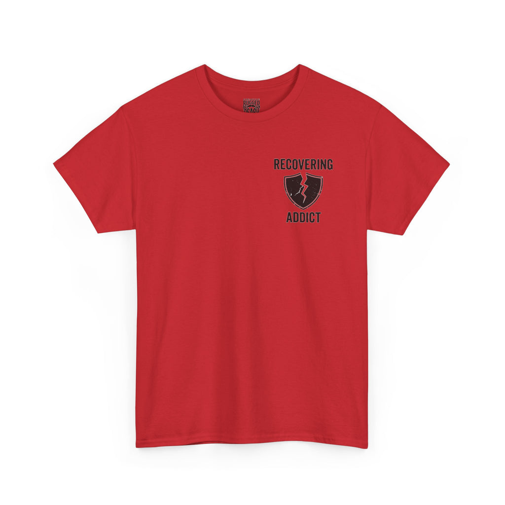 Addicted | Yes Sir T Shirt | Recovering Addict Green Graphic T Shirt