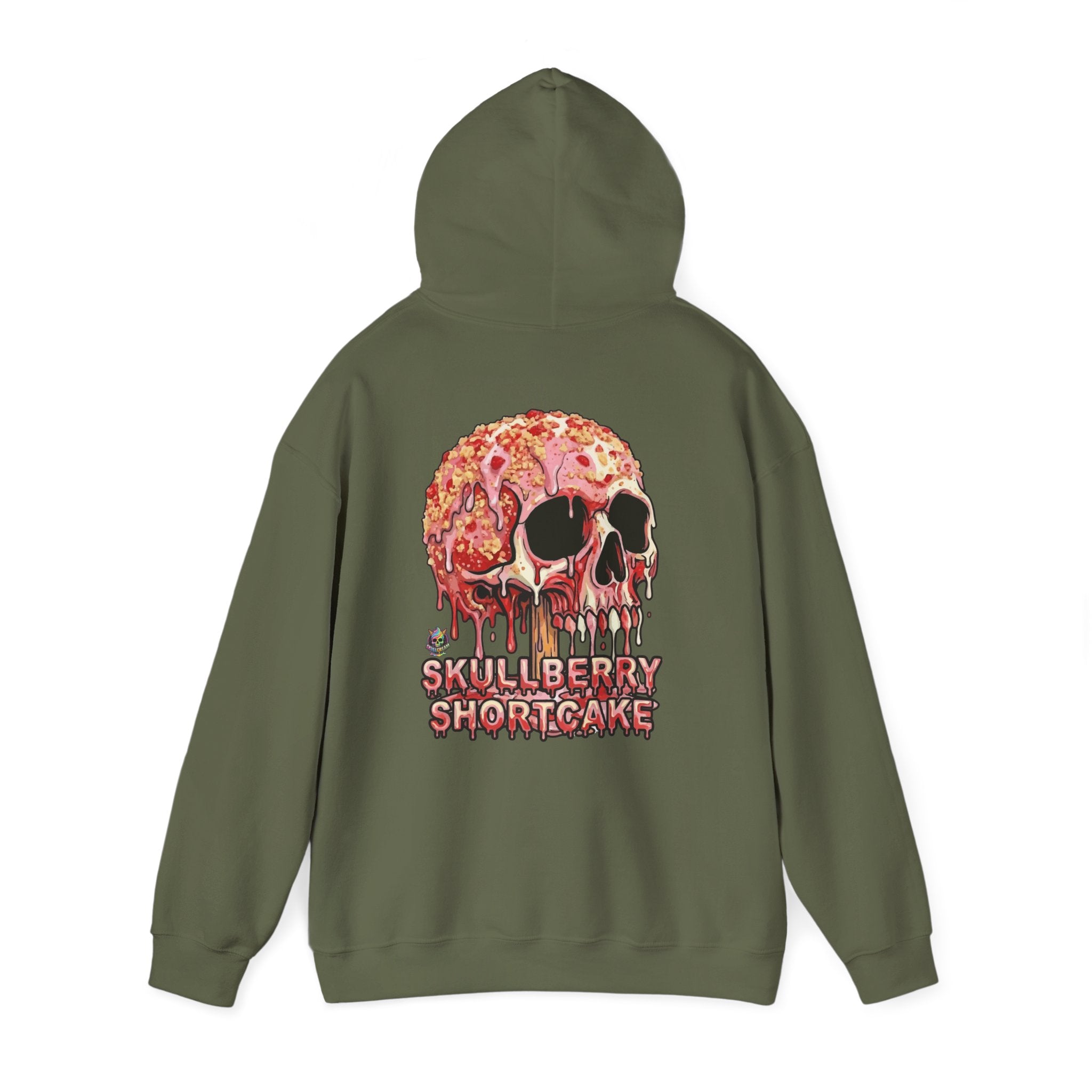 Skullcream-Skullberry Shortcake Hoodie | Dripping Skull Graphic