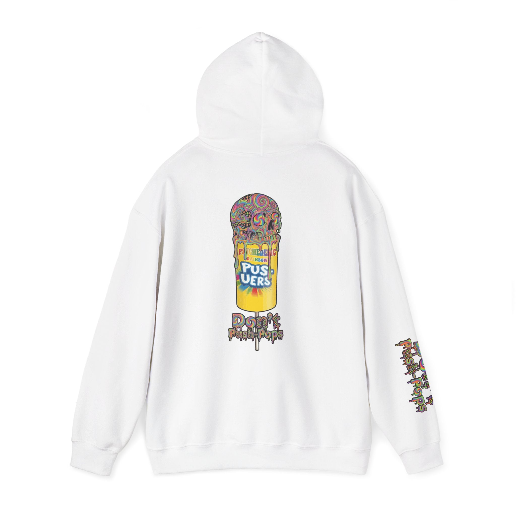 Skullcream-Don’t Push-Pops Hoodie | Dripping Skull Graphic