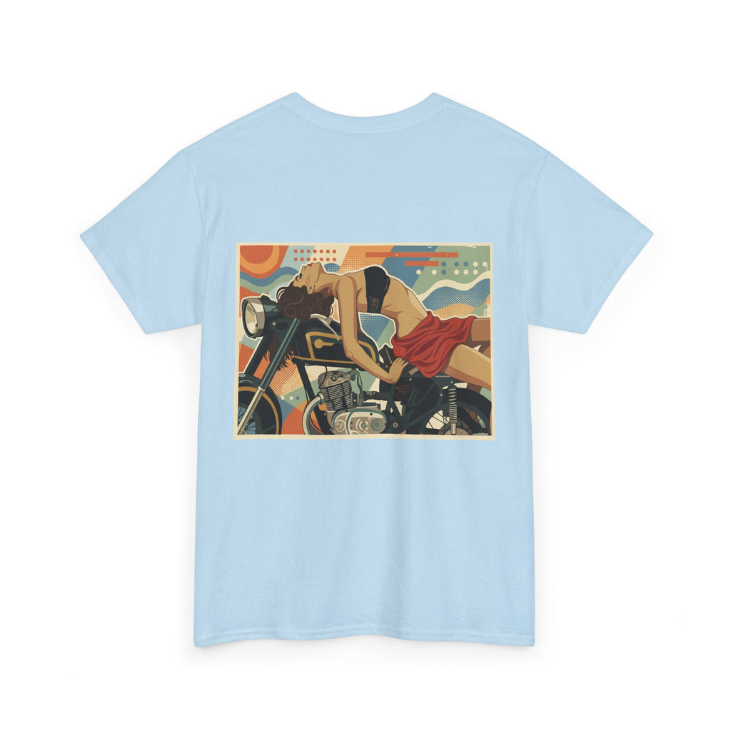 Yes Sir-Pin Up Biker T-Shirt | Parental Advisory  for the Bearded