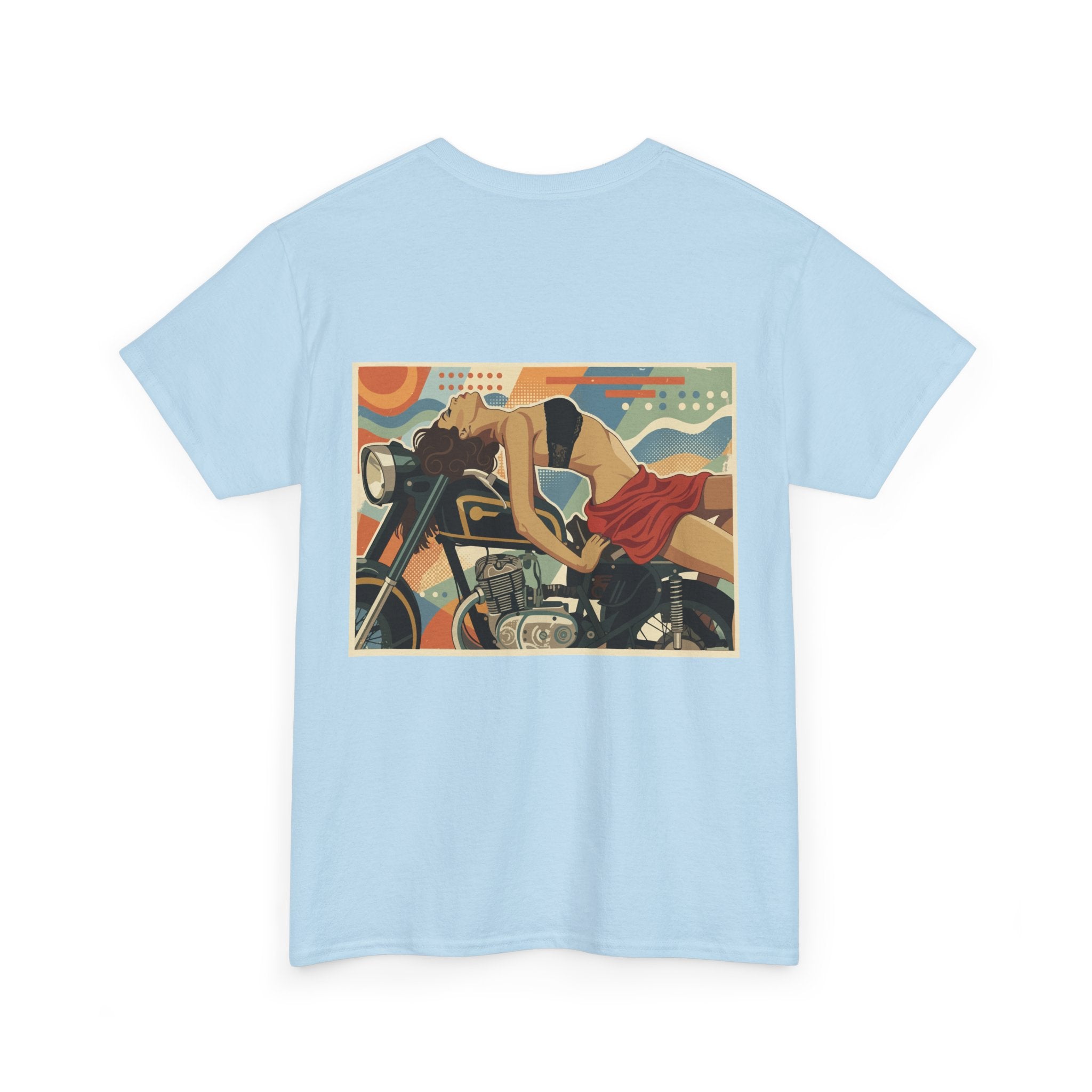 Yes Sir-Pin Up Biker T-Shirt | Parental Advisory  for the Bearded