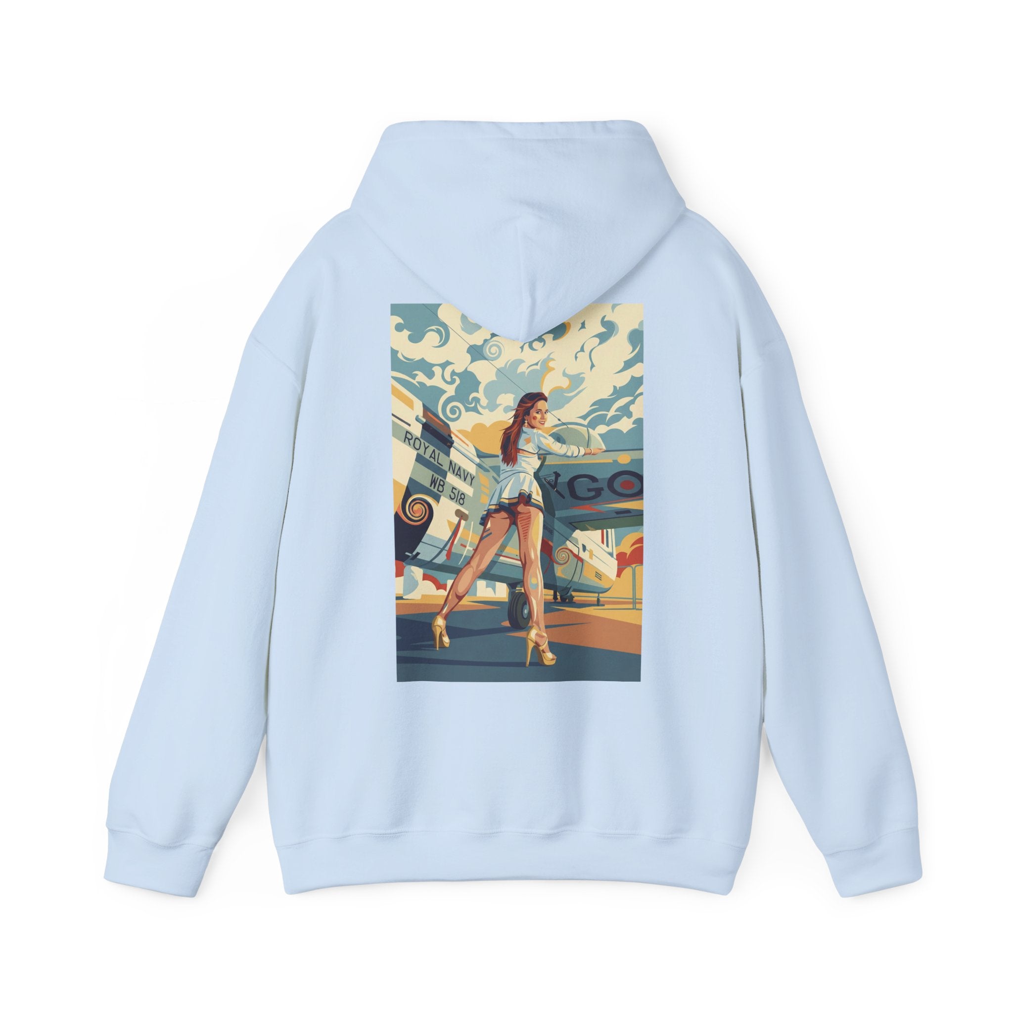 Good Girls-Pin Up Stewardess Hoodie | Parental Advisory  for the Bearded