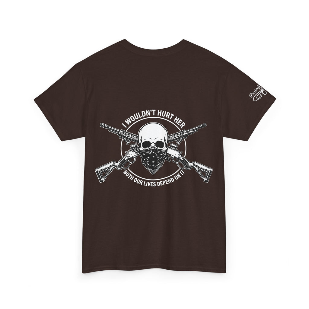Protective Dad-Lever Actions T-Shirt | Here’s Your Warning | White Font