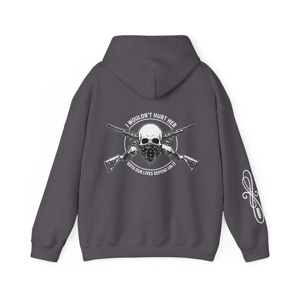Protective Dad-Lever Actions Hoodie | Here’s Your Warning | White Font