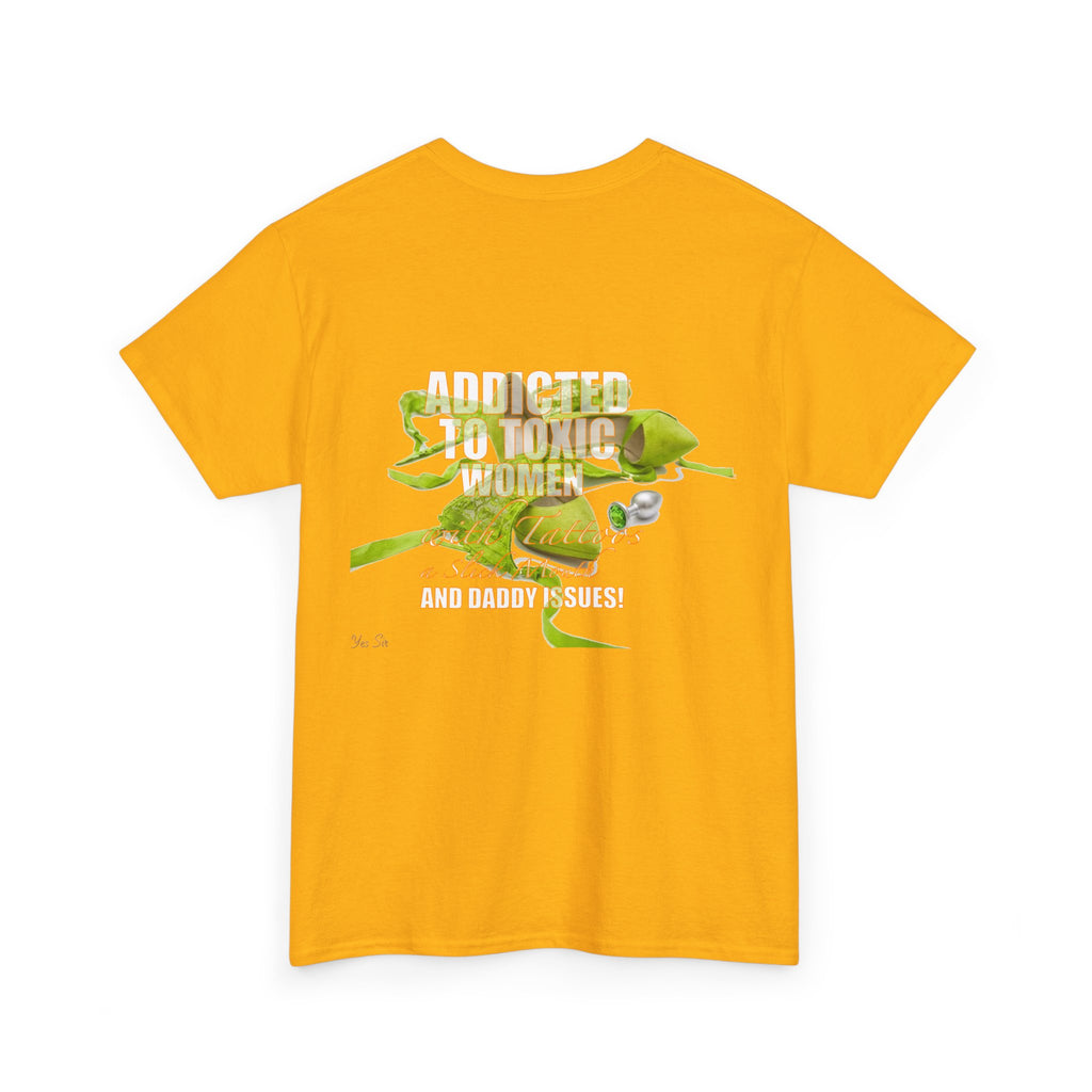 Addicted | Yes Sir T Shirt | Recovering Addict Green Graphic T Shirt