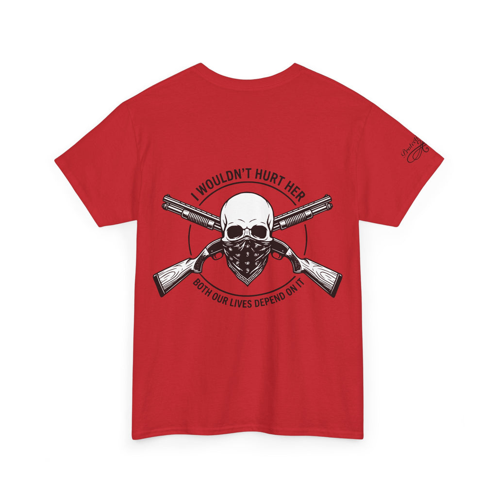 Protective Dad-Shotguns T-Shirt | Here’s Your Warning | Black Font