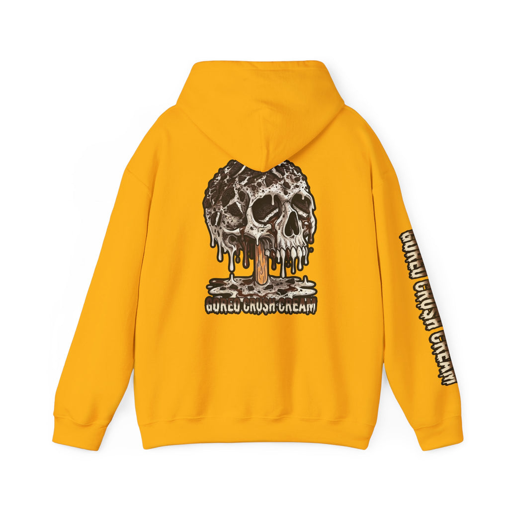 Skullcream-Goreo Crush Cream Hoodie | Dripping Skull Graphic