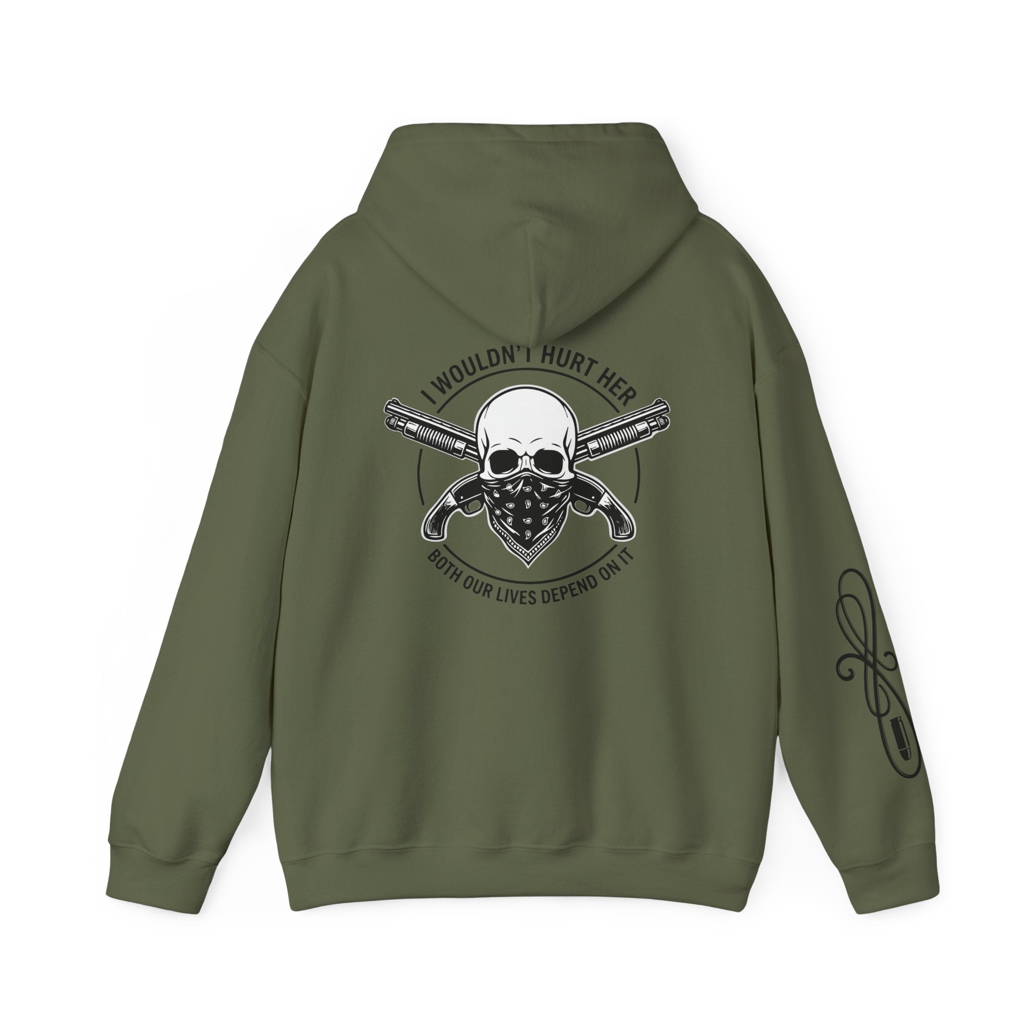 Protective Dad Sawed Off Shotguns - Hoodie | Here’s Your Warning