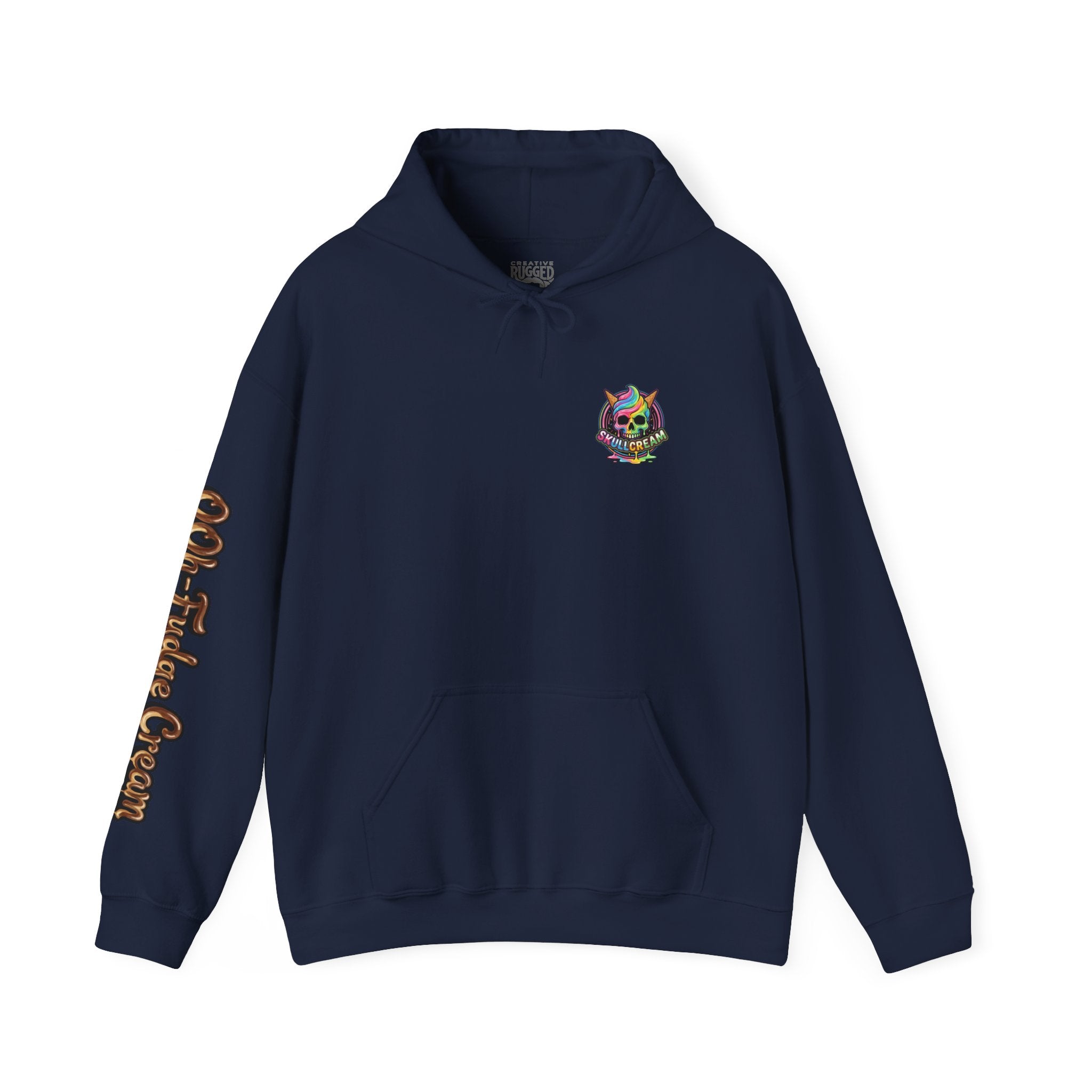 Skullcream-Ooh-Fudge Cream Hoodie | Dripping Skull Graphic