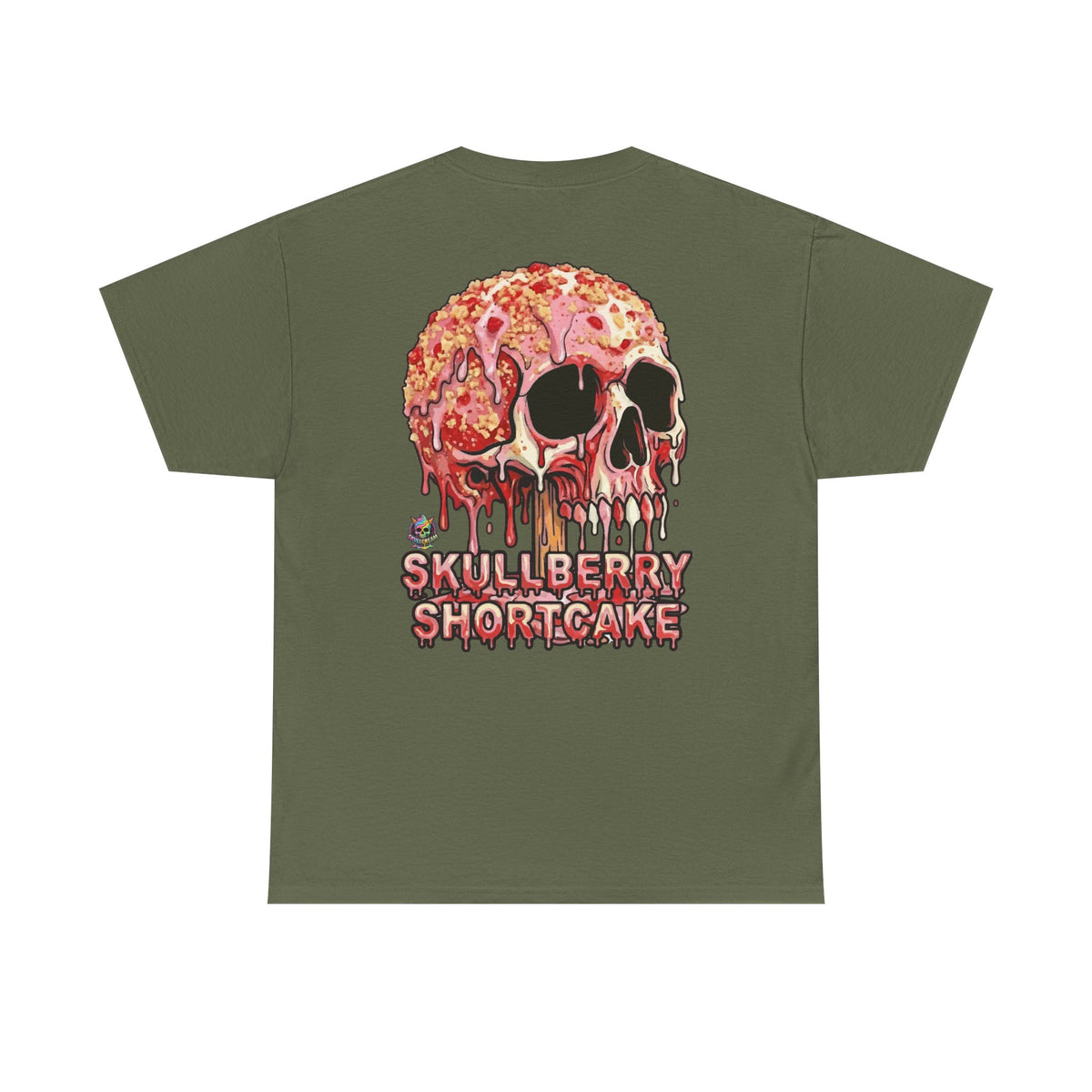 Skullcream-Skullberry Shortcake T-Shirt | Colorful Drip Graphic Tee