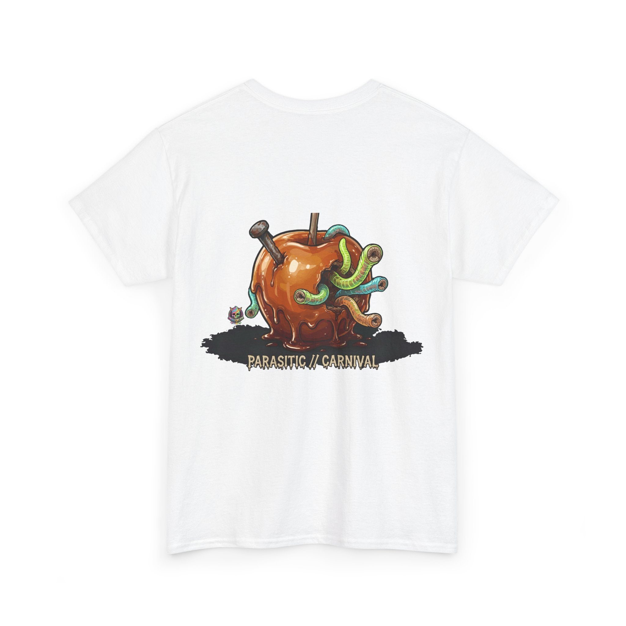 Skullcream Carnival Caramel Apple - Spooky Candy Apple Graphic T-Shirt