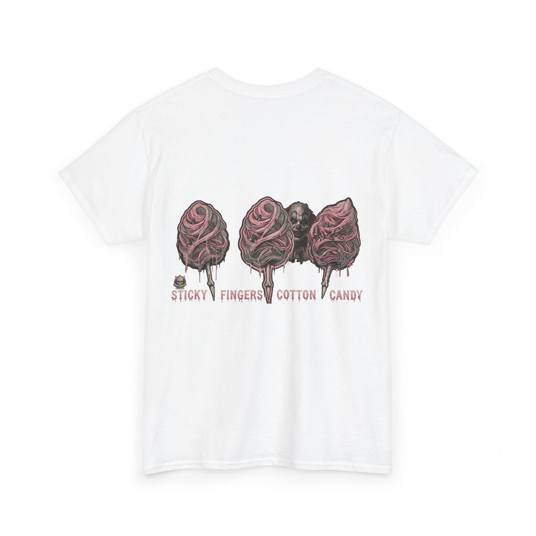 Cotton Candy Skullcream T Shirt — 'Sticky Fingers' Graphic T-Shirt