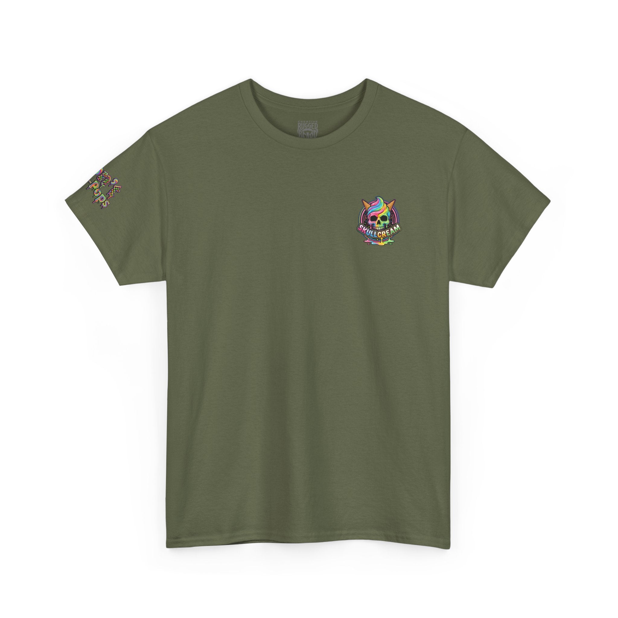 Skullcream-Don’t Push-Pops T-Shirt | Colorful Drip Graphic Tee