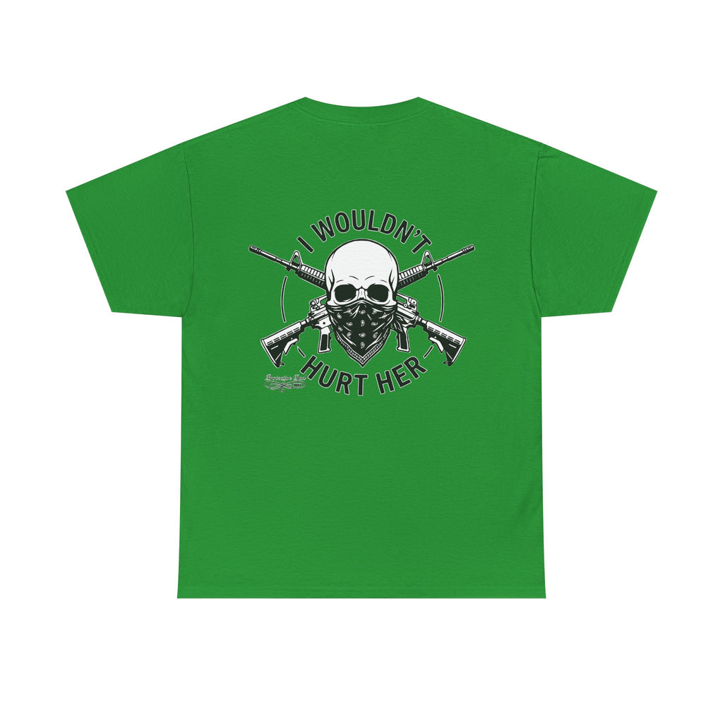 Protective Dad Assault Rifles T-Shirt | Here’s Your Warning