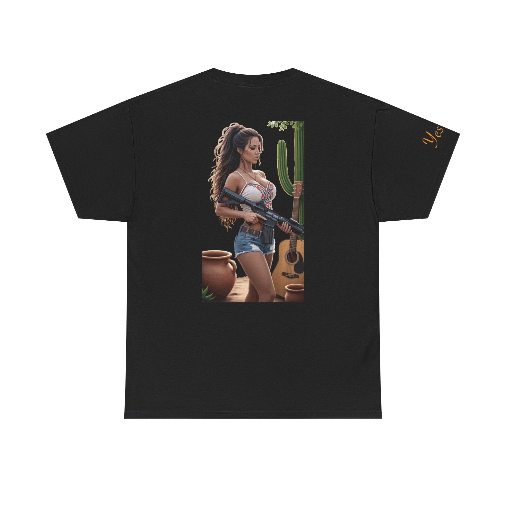 Nice Guitar-Yes Sir T-Shirt | Parental Advisory for the Bearded