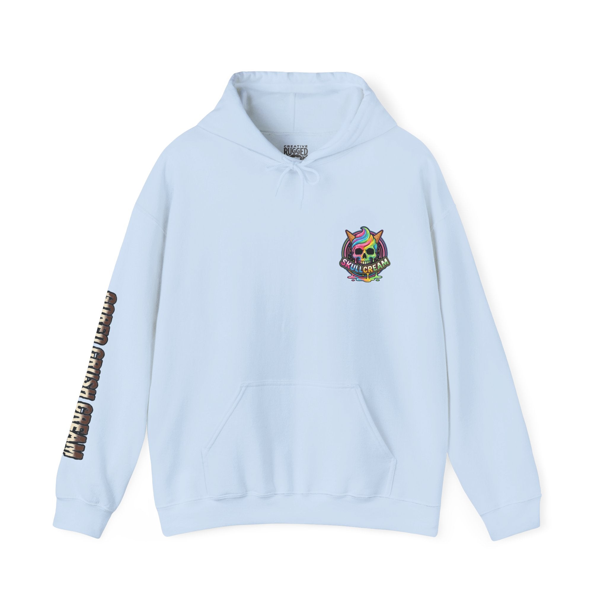 Skullcream-Goreo Crush Cream Hoodie | Dripping Skull Graphic