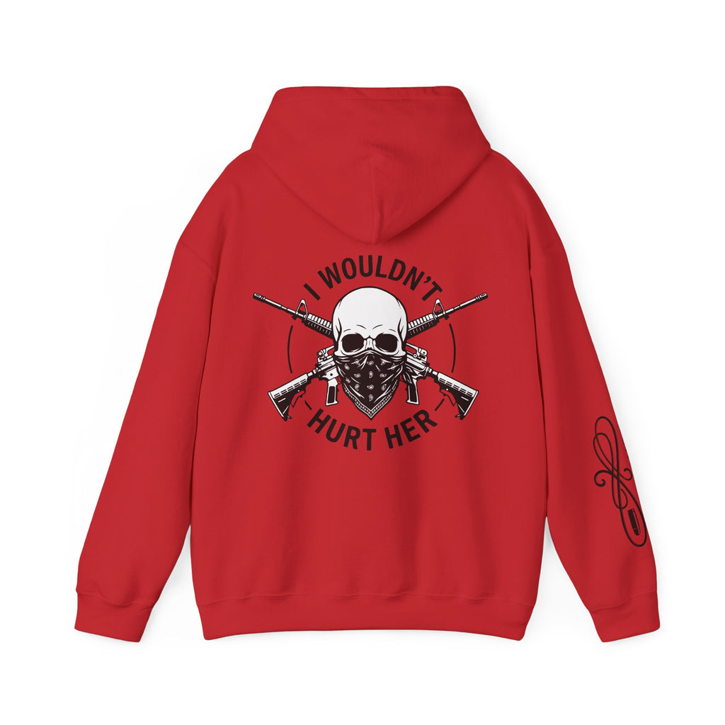 Protective Dad-Assault Rifles Hoodie | Here’s Your Warning | Black Font