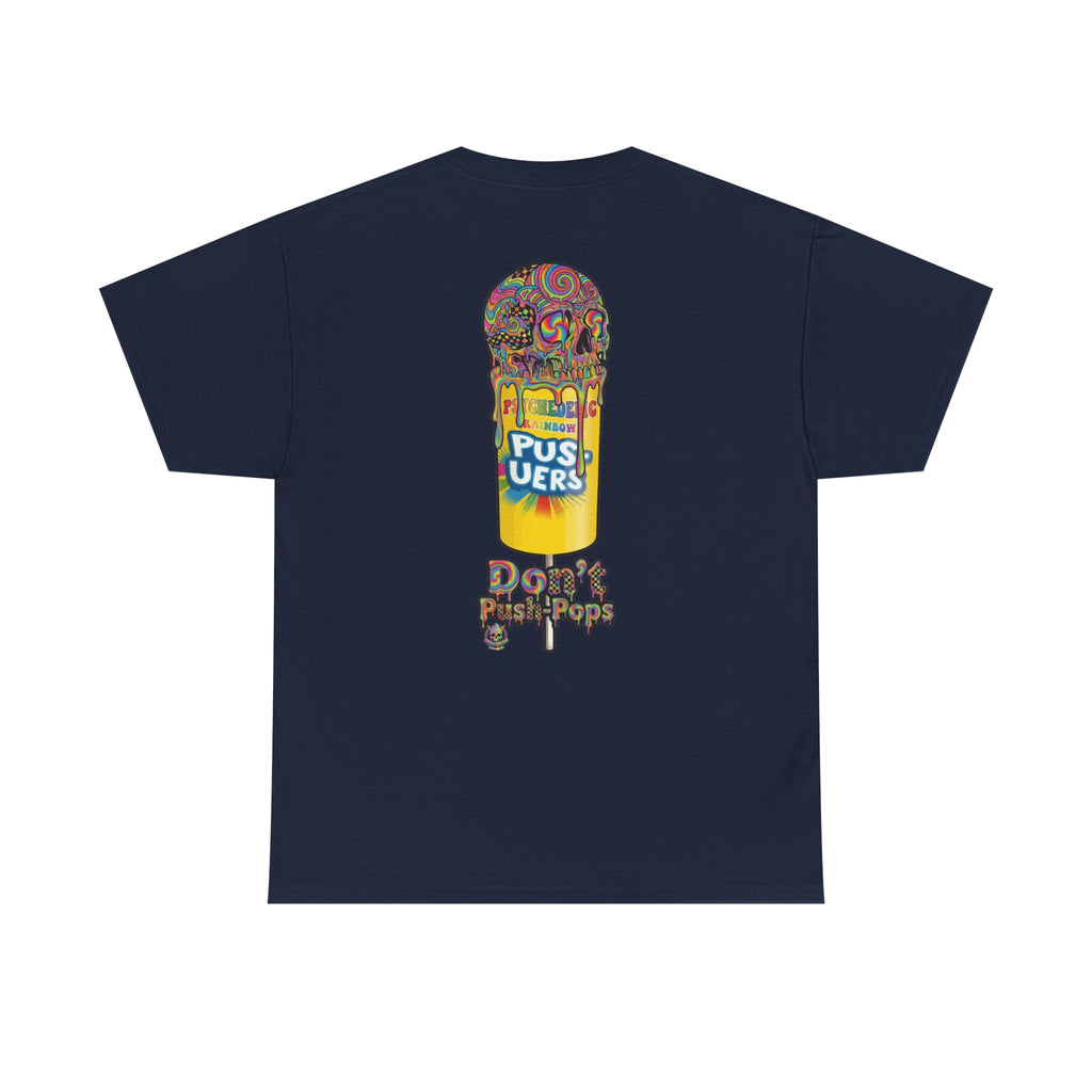 Skullcream-Don’t Push-Pops T-Shirt | Colorful Drip Graphic Tee