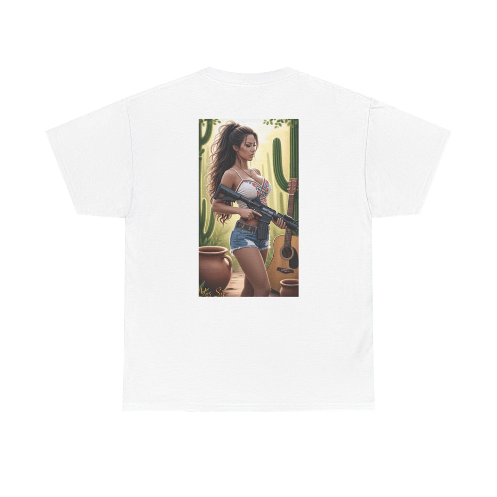 Nice Guitar-Yes Sir T-Shirt | Parental Advisory for the Bearded