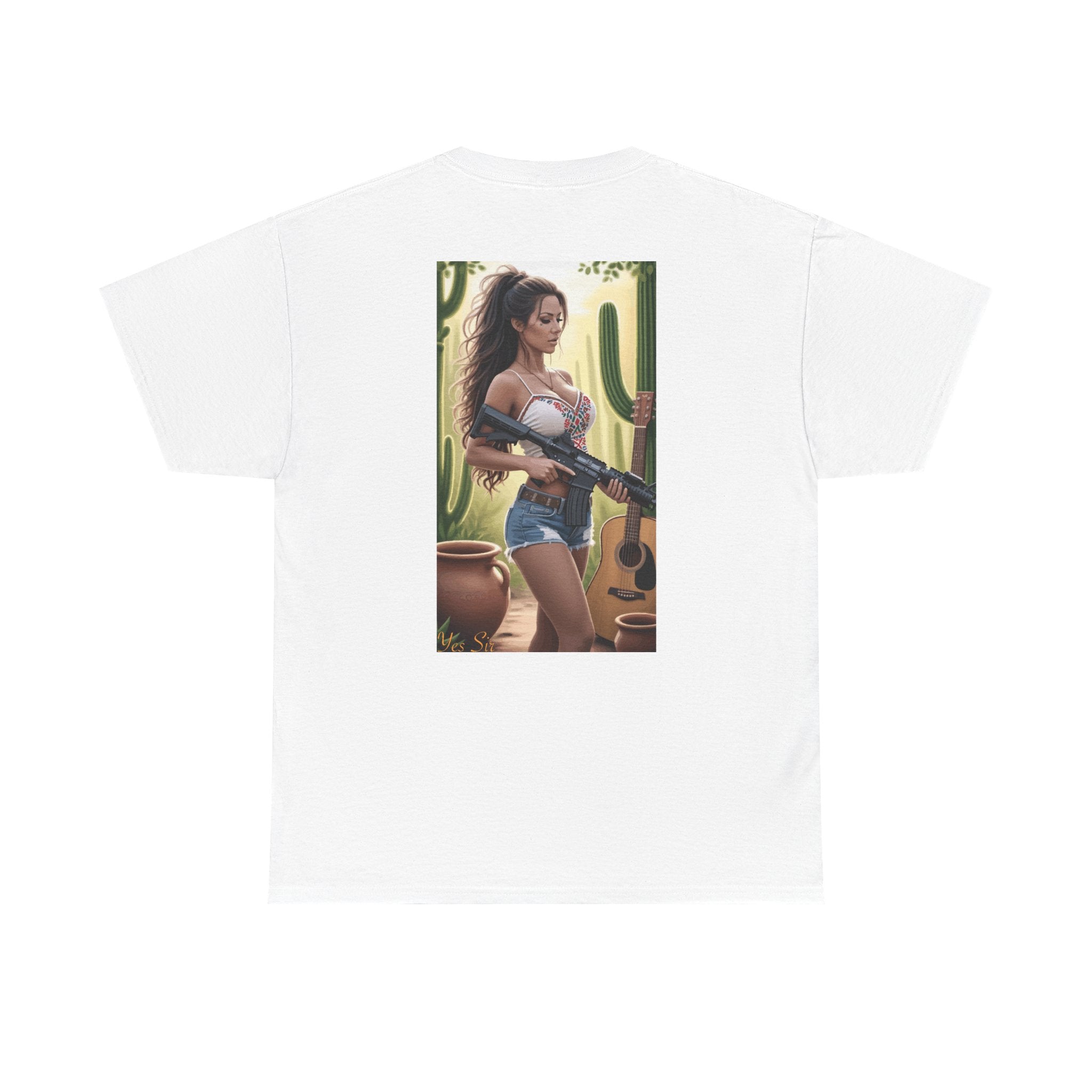 Nice Guitar-Yes Sir T-Shirt | Parental Advisory for the Bearded