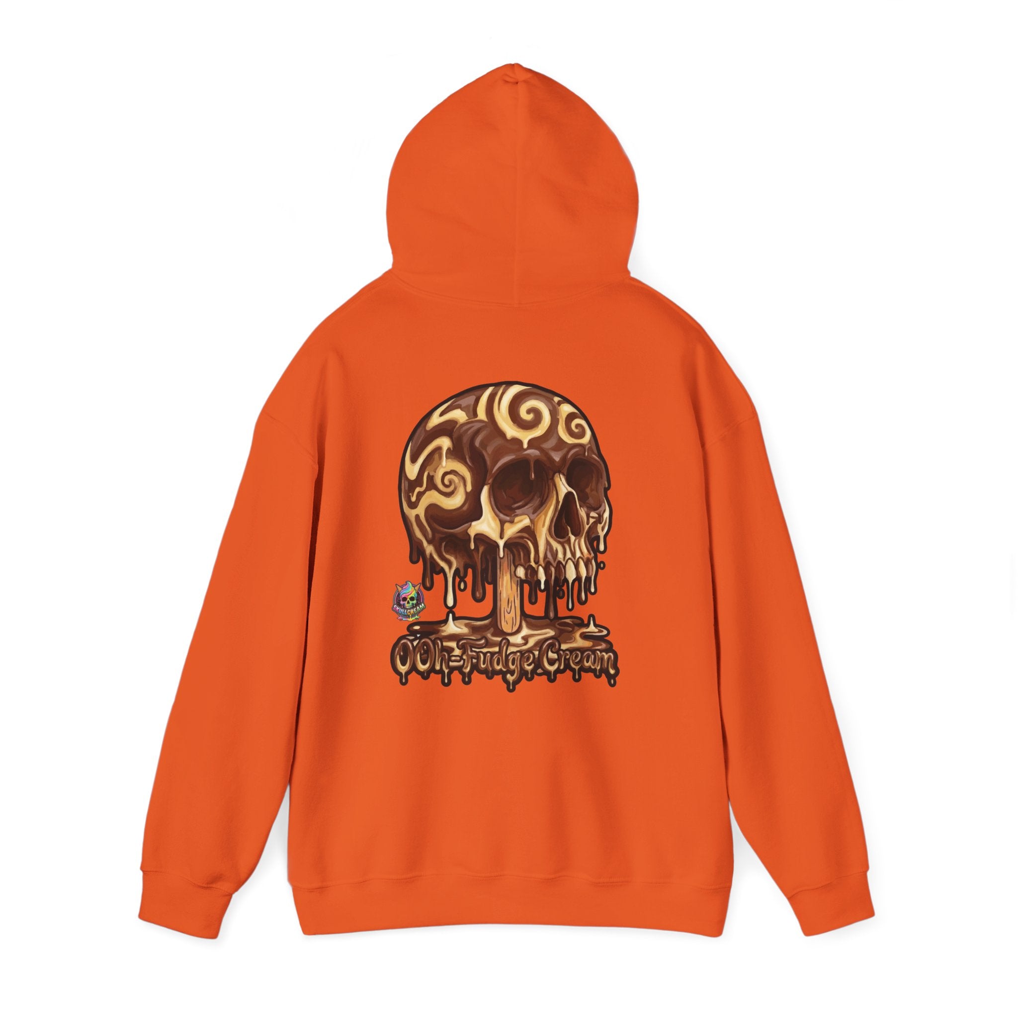 Skullcream-Ooh-Fudge Cream Hoodie | Dripping Skull Graphic