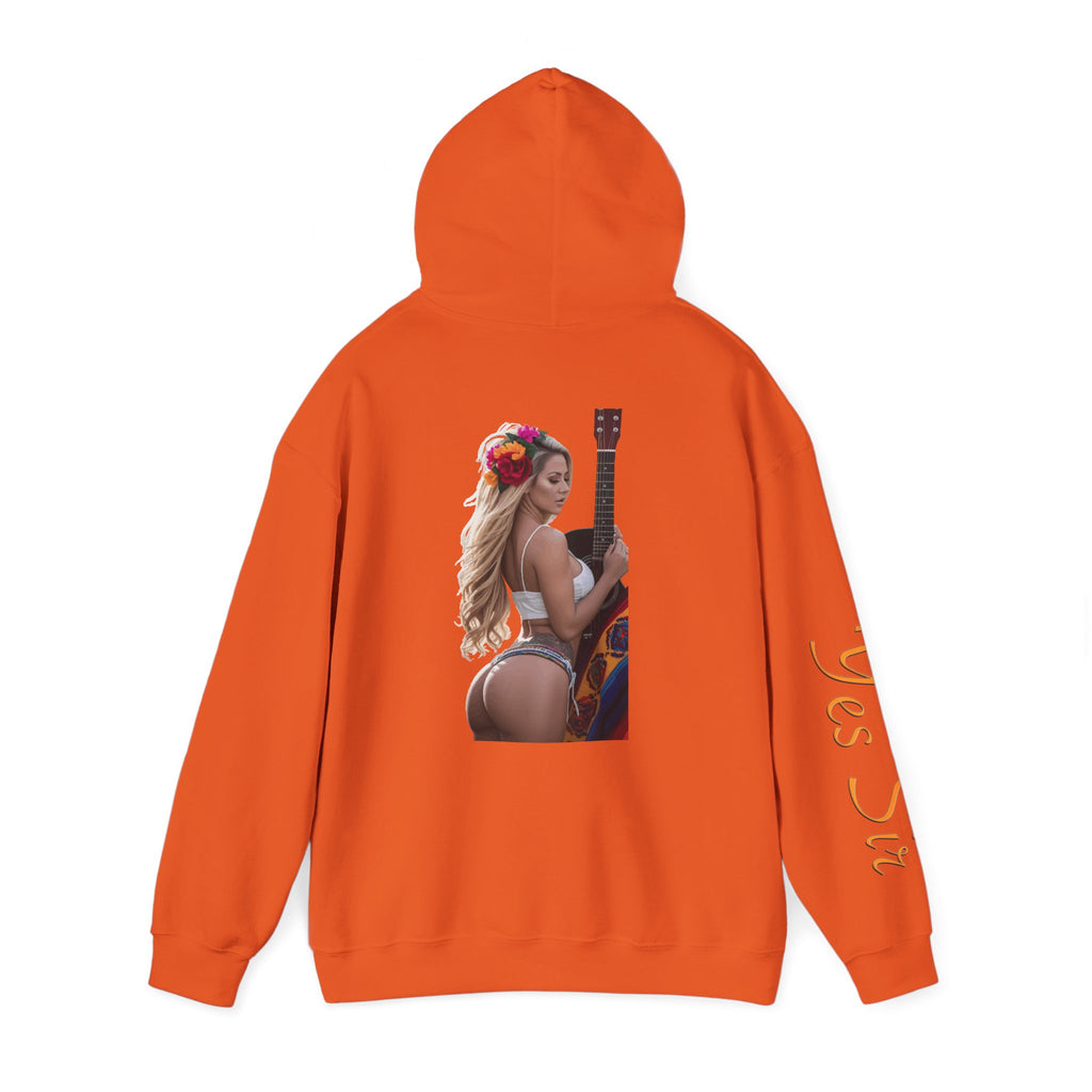 Pretty Flowers Yes Sir Hoodie | Parental Advisory  for the Bearded