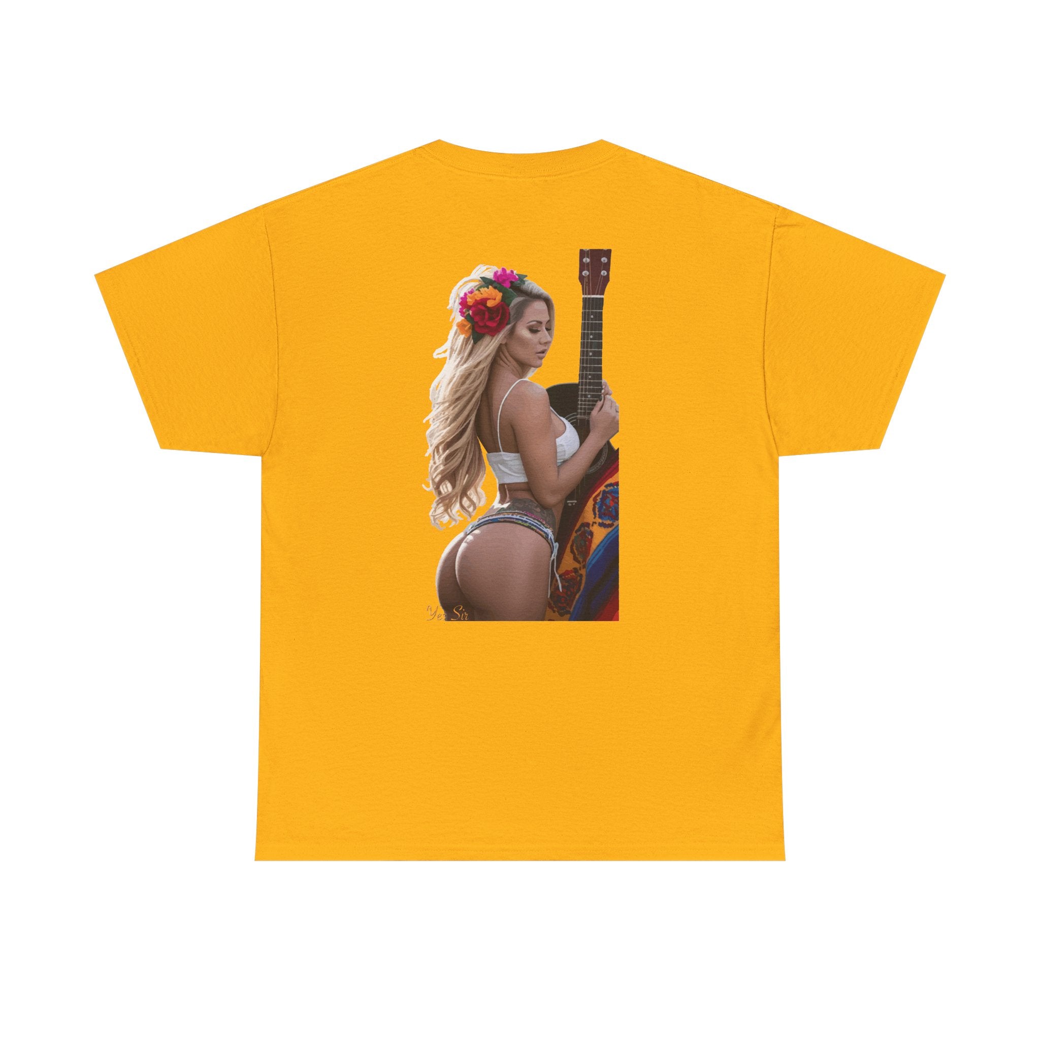Pretty Flowers-Yes Sir T-Shirt | Parental Advisory  for the Bearded