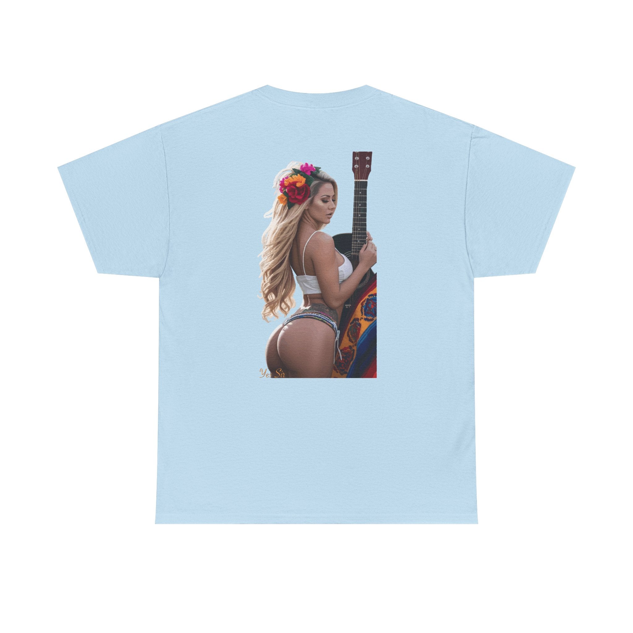 Pretty Flowers-Yes Sir T-Shirt | Parental Advisory  for the Bearded