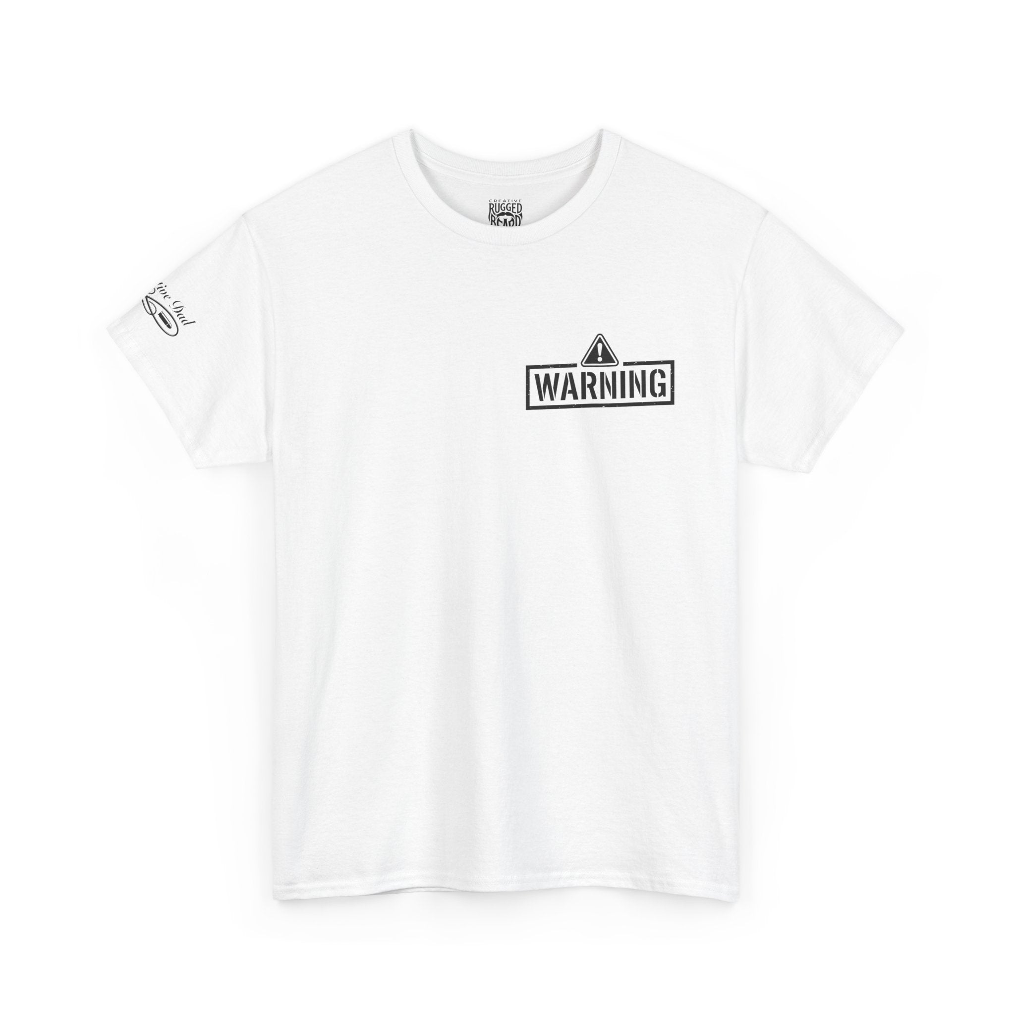 Protective Dad-Shotguns T-Shirt | Here’s Your Warning | Black Font