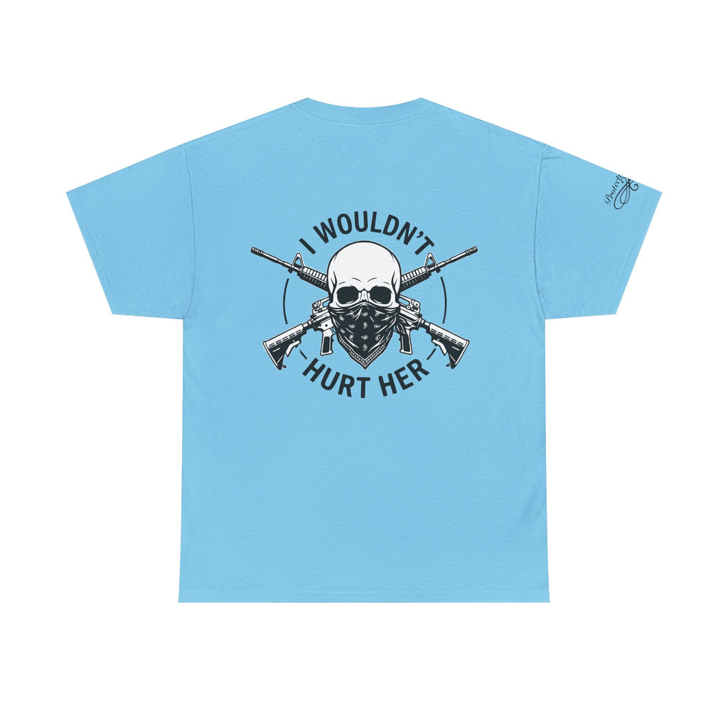 Protective Dad Assault Rifles T-Shirt | Here’s Your Warning