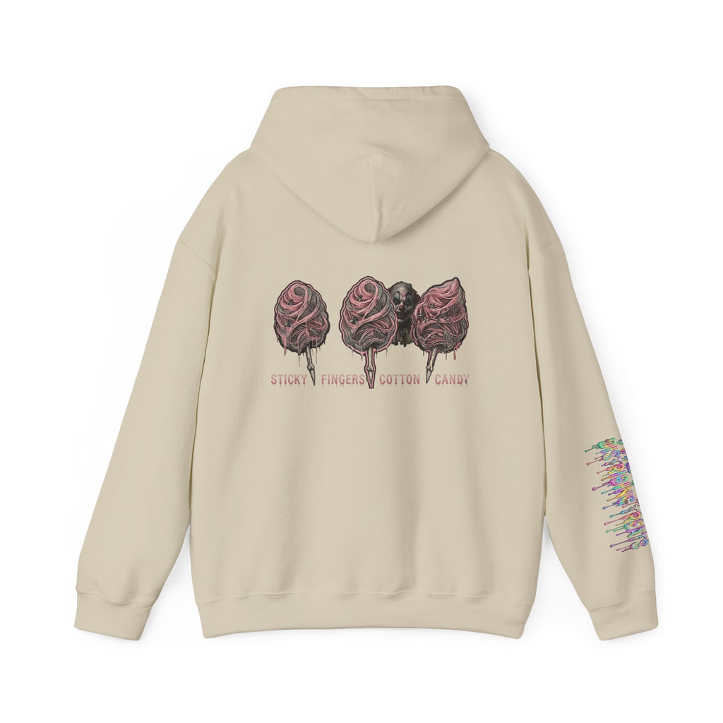 Cotton Candy Skullcream Hoodie — Sticky Fingers Band Graphic Pullover