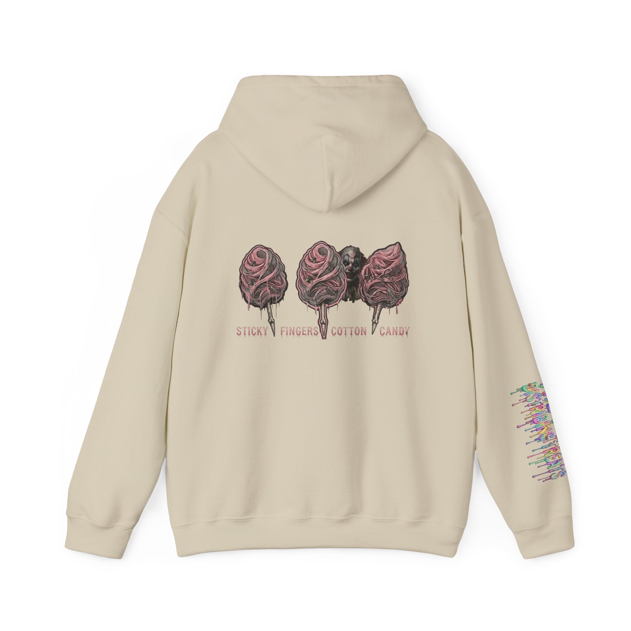 Cotton Candy Skullcream Hoodie — Sticky Fingers Band Graphic Pullover