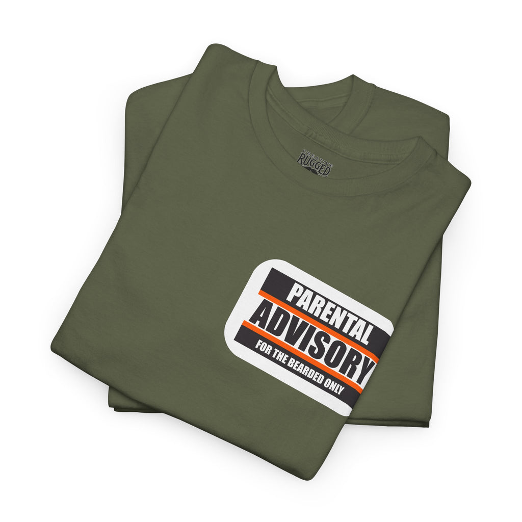 Under the Moon Light Yes Sir T-Shirt | Parental Advisory  for the Bearded
