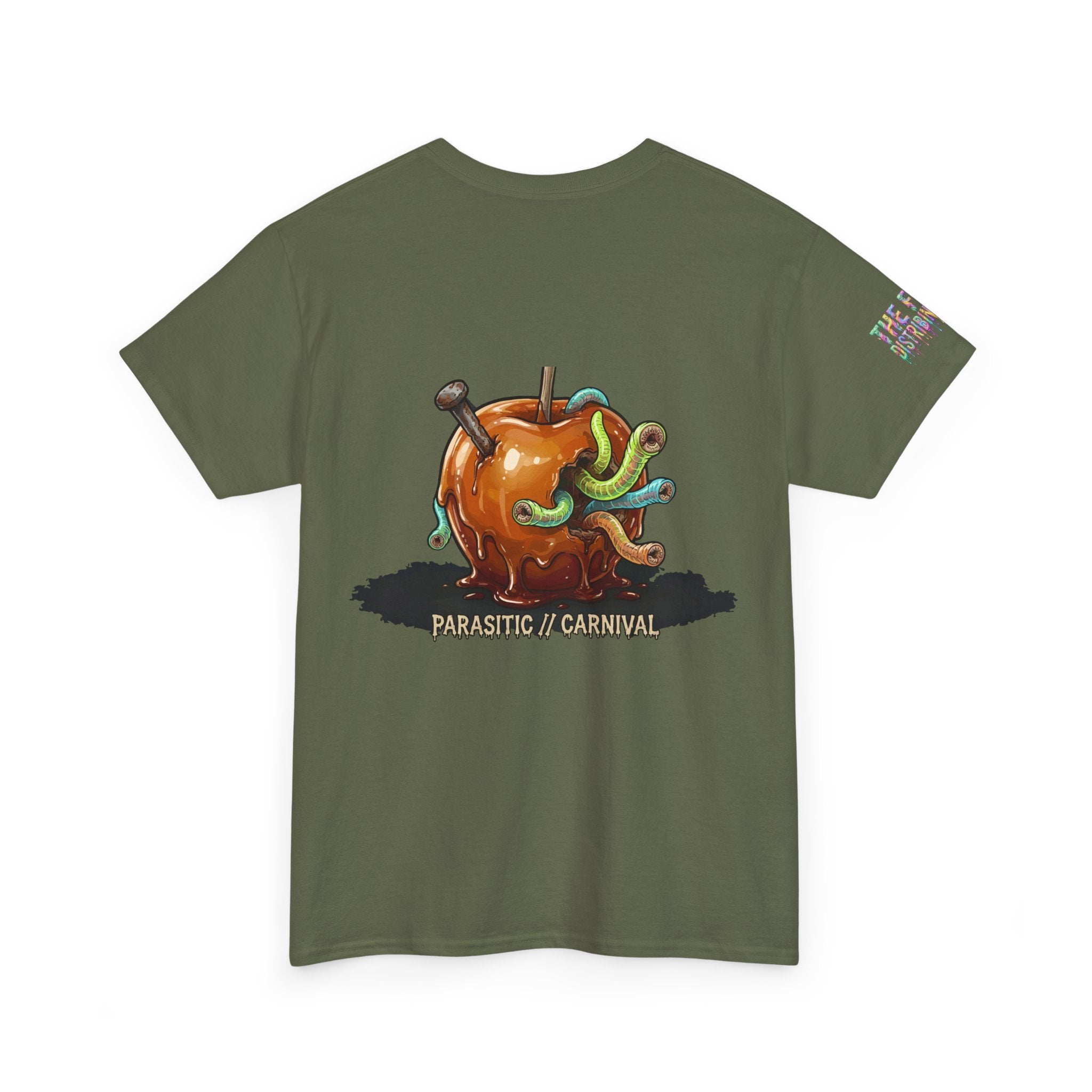 Skullcream Carnival Caramel Apple - Spooky Candy Apple Graphic T-Shirt