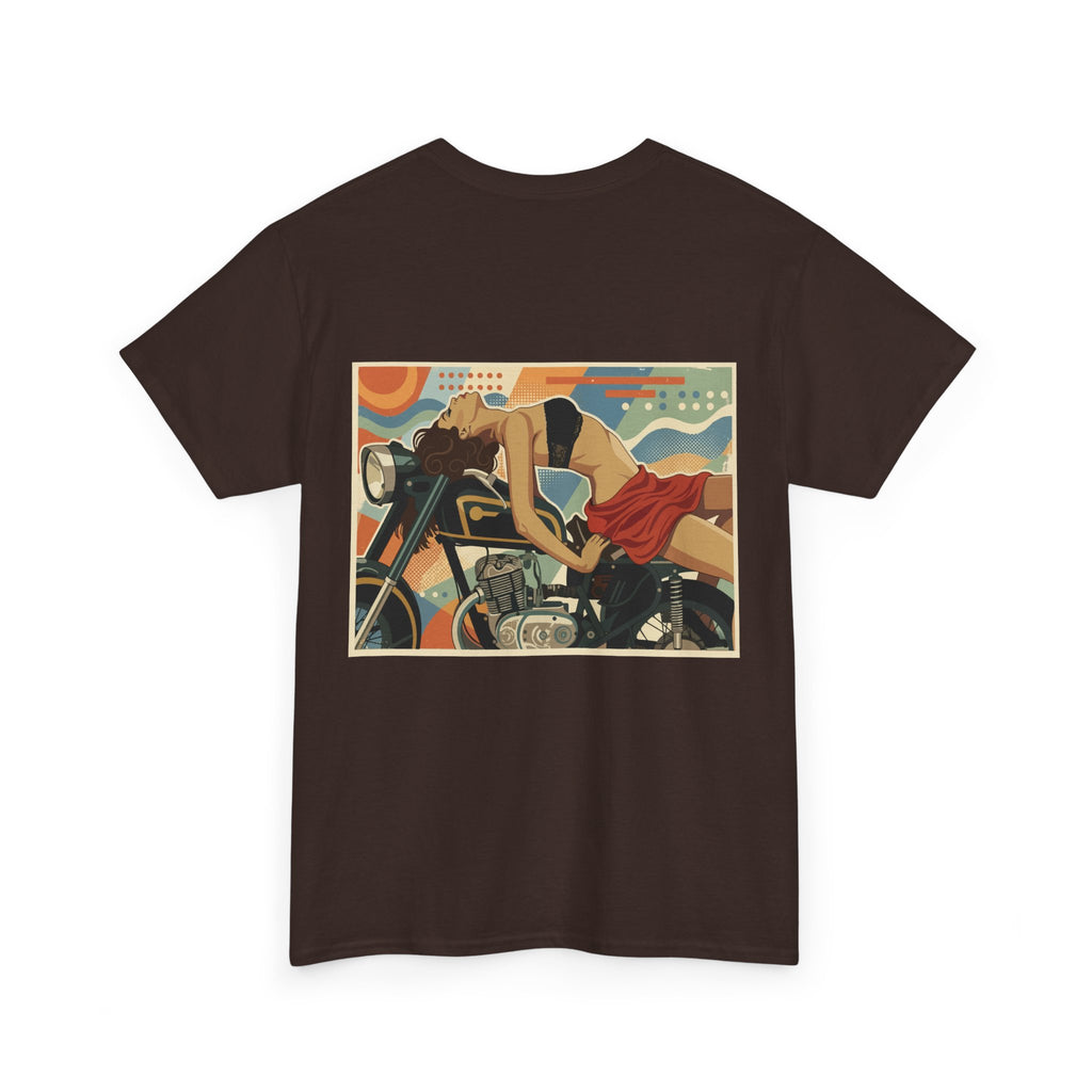 Yes Sir-Pin Up Biker T-Shirt | Parental Advisory  for the Bearded
