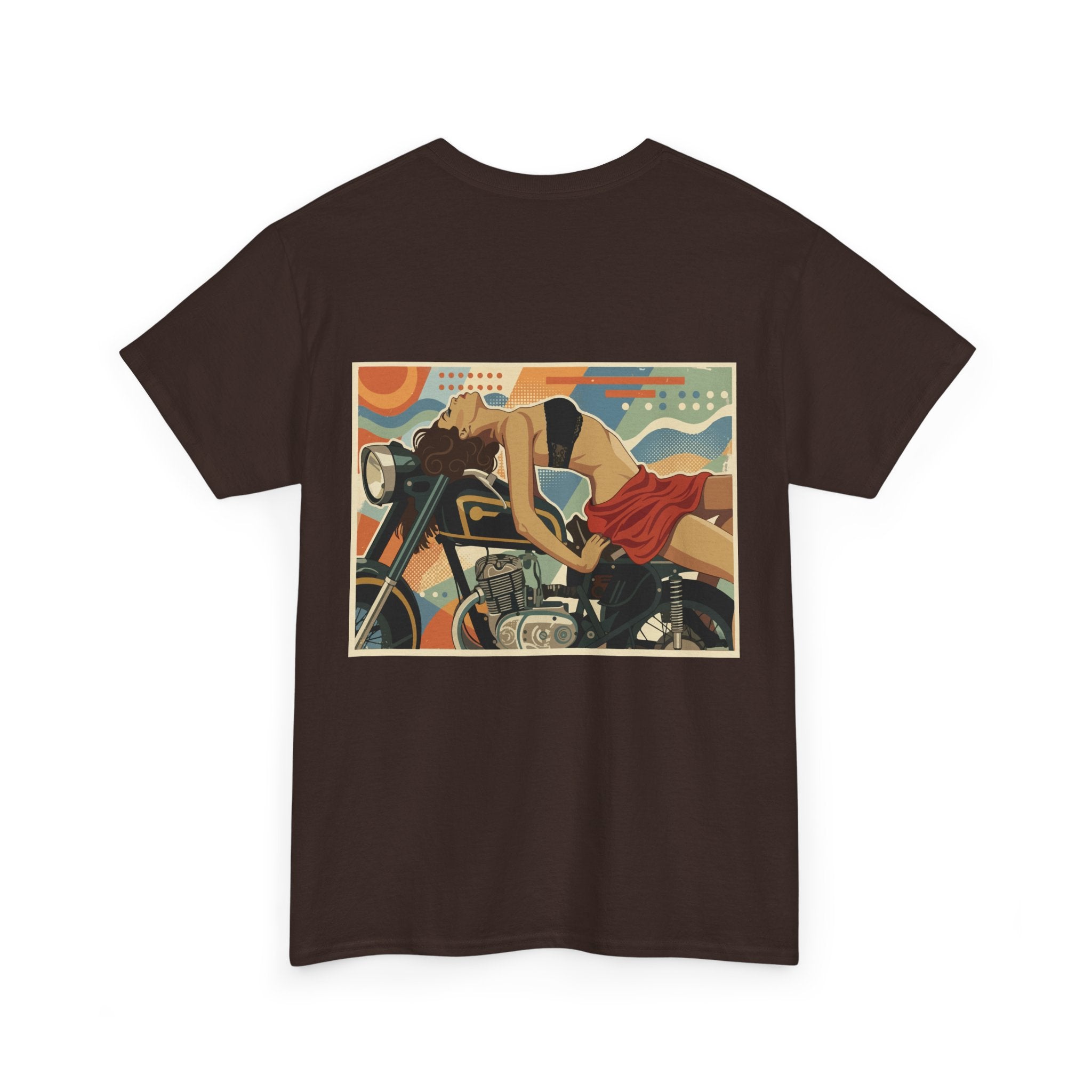 Yes Sir-Pin Up Biker T-Shirt | Parental Advisory  for the Bearded