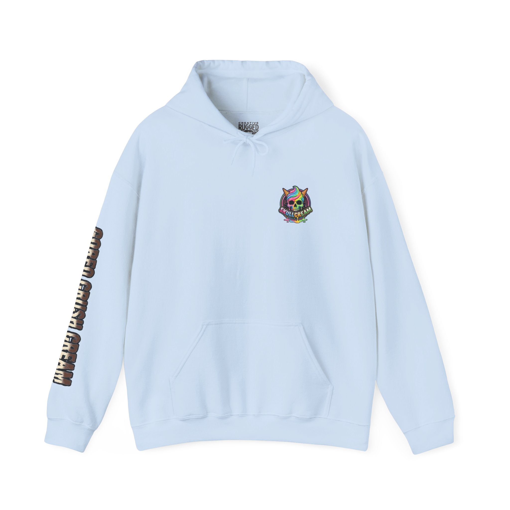 Skullcream-Goreo Crush Cream Hoodie | Dripping Skull Graphic