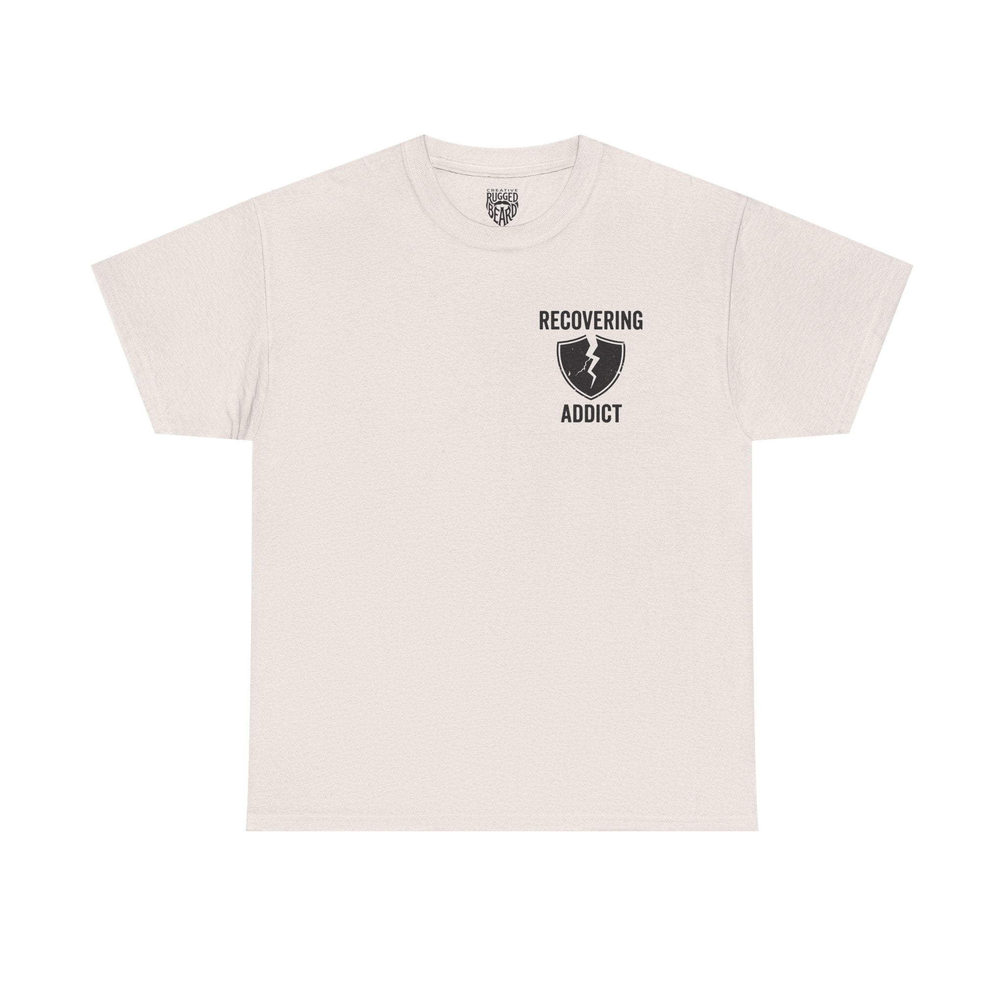 Addicted | Yes Sir T Shirt | Recovering Addict Green Graphic T Shirt
