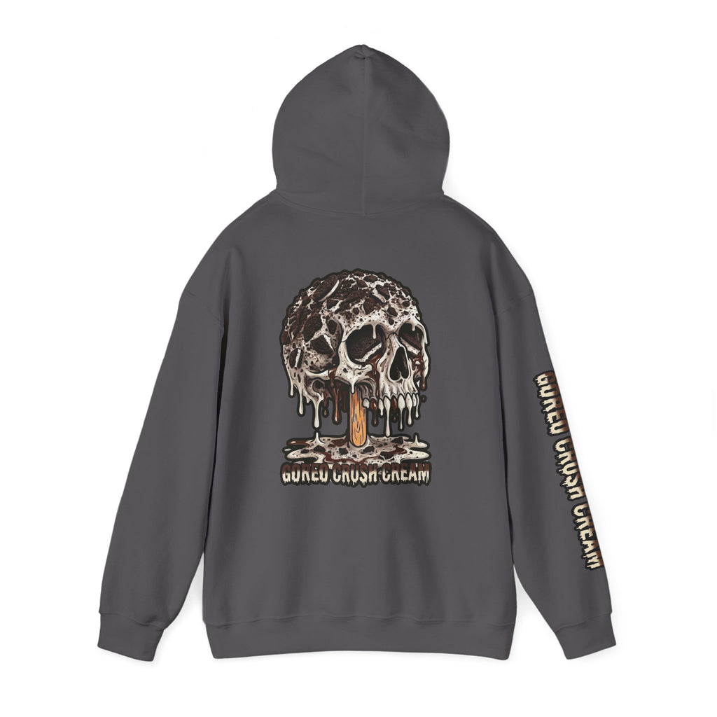 Skullcream-Goreo Crush Cream Hoodie | Dripping Skull Graphic