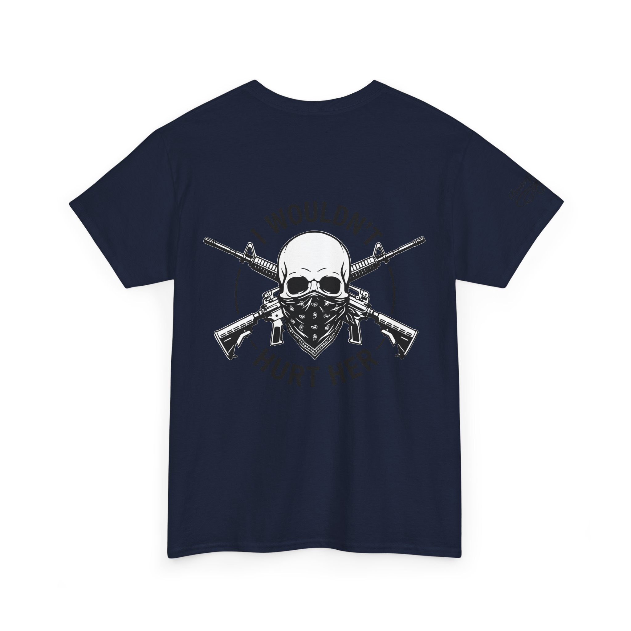 Protective Dad Assault Rifles T-Shirt | Here’s Your Warning