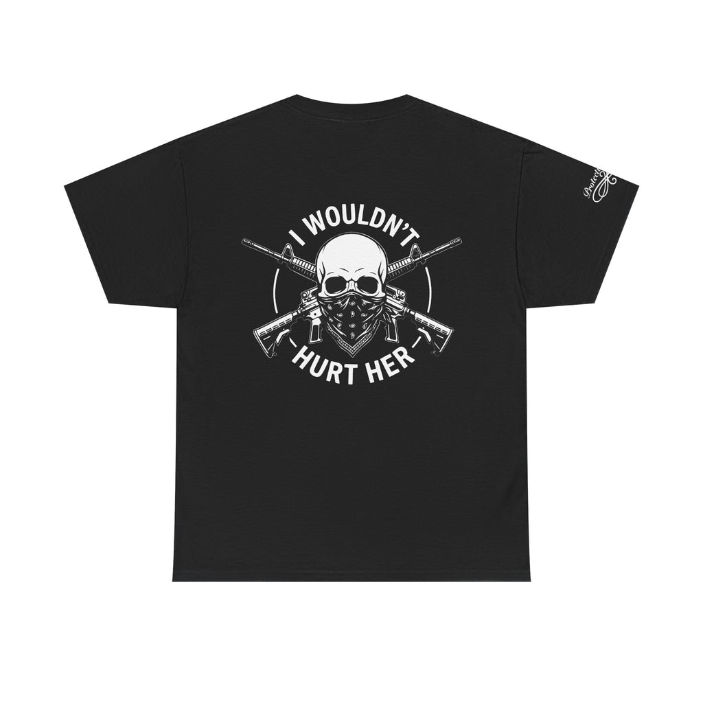 Protective Dad Assault Rifles T-Shirt | Here’s Your Warning