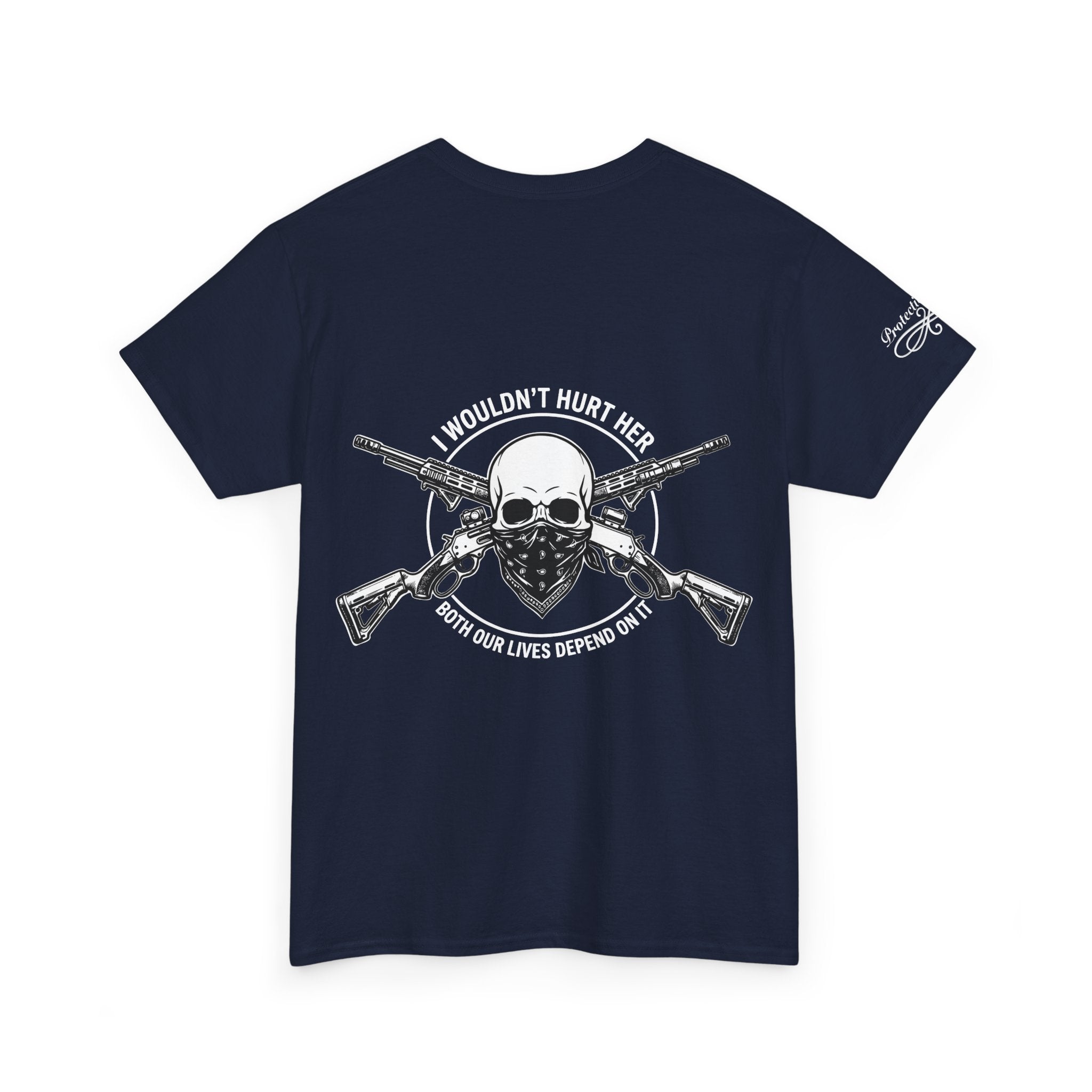 Protective Dad-Lever Actions T-Shirt | Here’s Your Warning | White Font