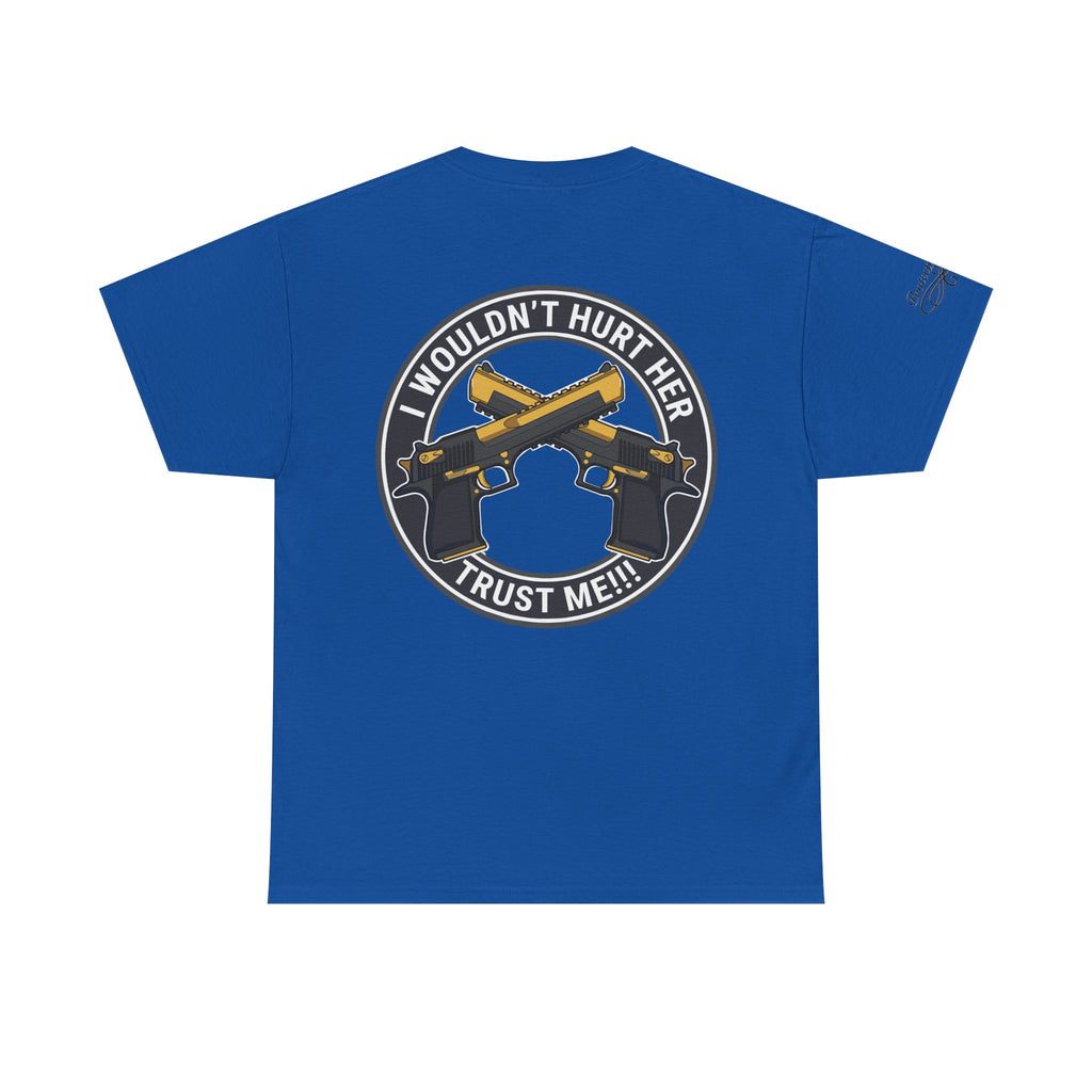 Protective Dad Pistols T-Shirt | Here’s Your Warning