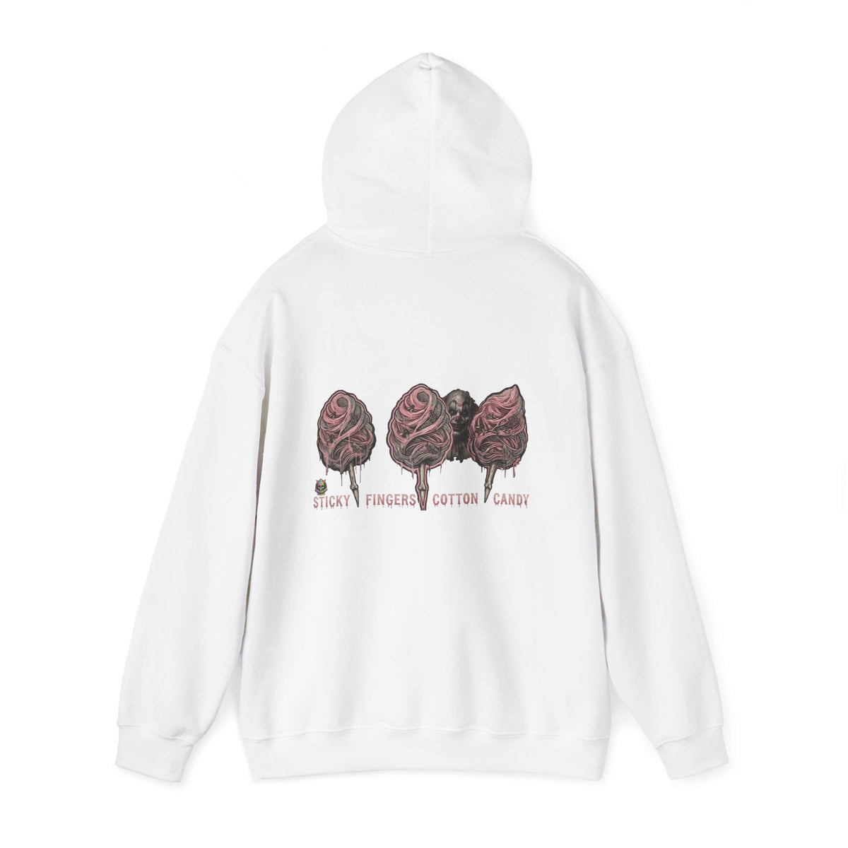 Cotton Candy Skullcream Hoodie — Sticky Fingers Band Graphic Pullover
